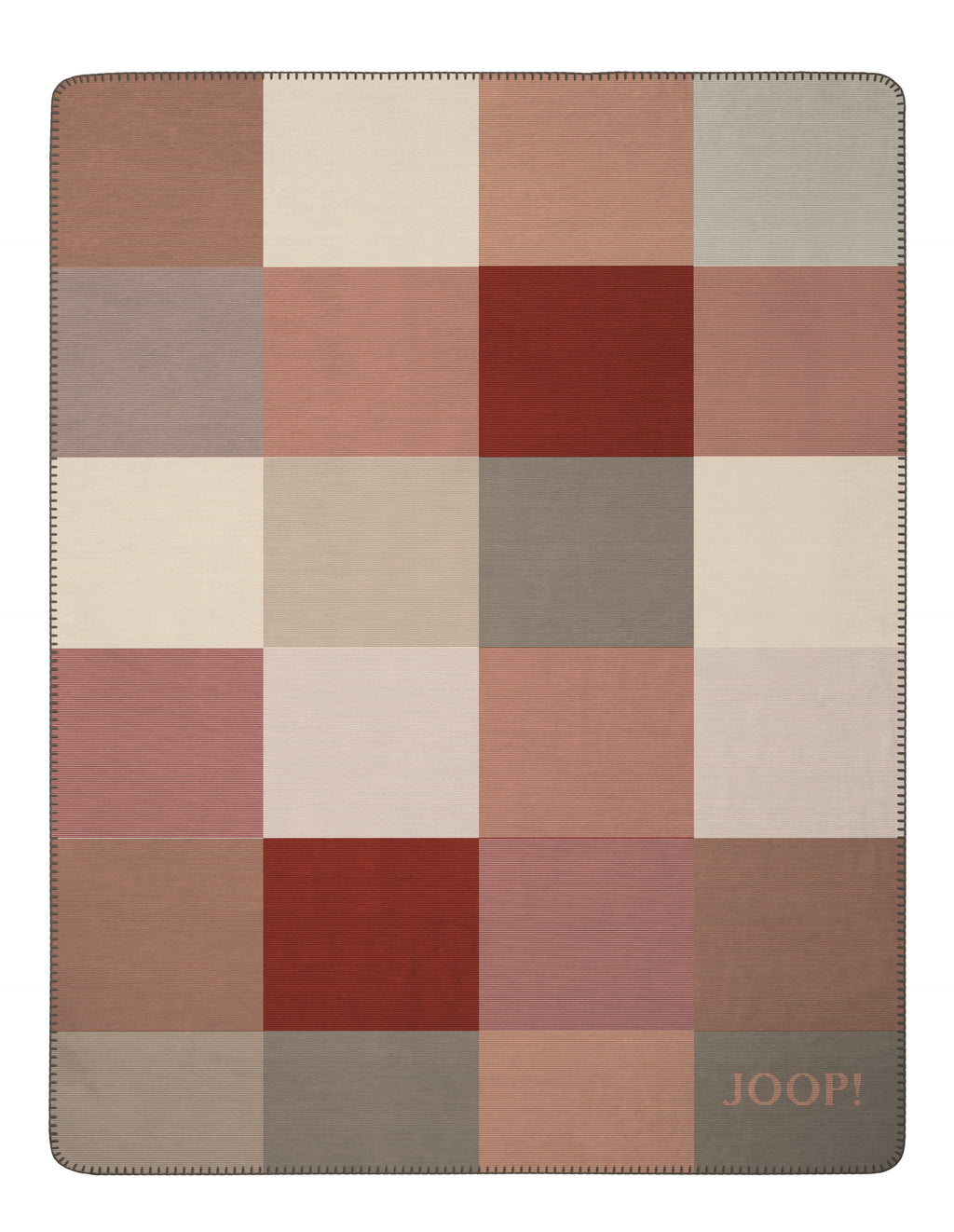 JOOP! Wohndecke Mosaic Rouge-Natur 150 x 200 cm