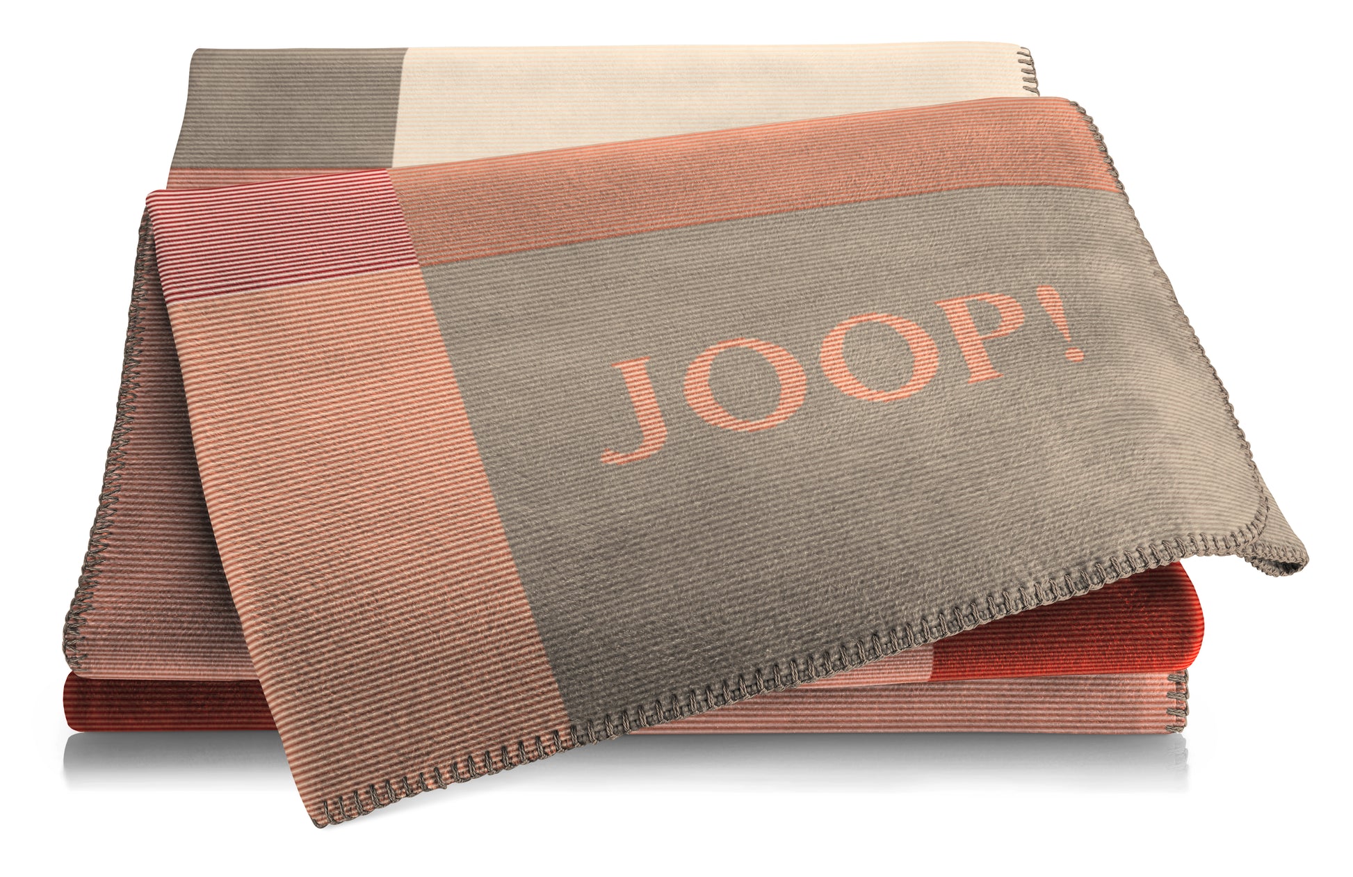 JOOP! Wohndecke Mosaic Rouge-Natur 150 x 200 cm