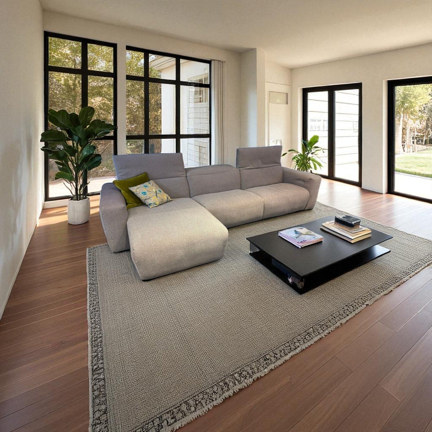 Ecksofa W.Schillig 34000 "dwayne" – Stoff Graurose