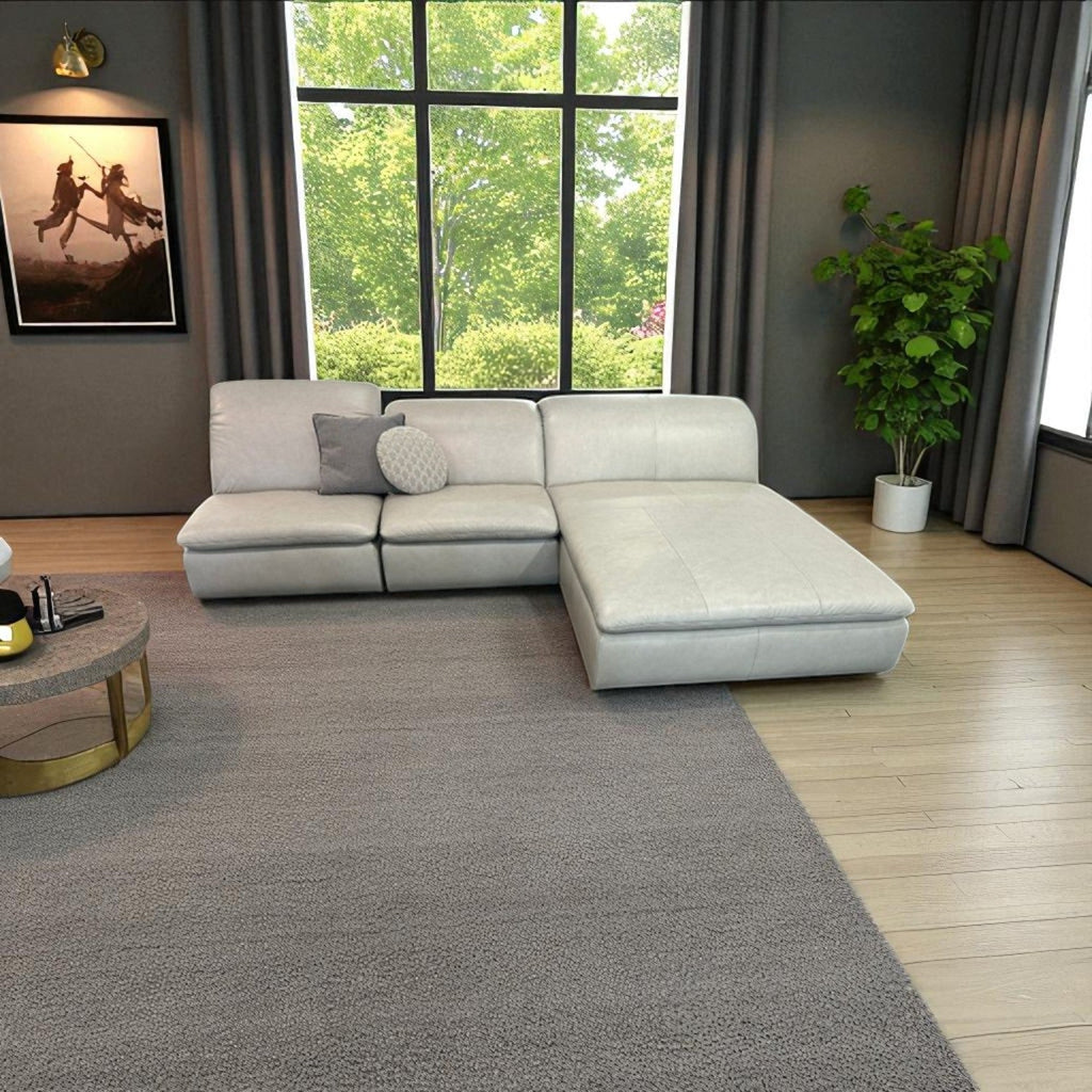 Sofa W.Schillig 16950 "lunalounge" – Leder Taupe