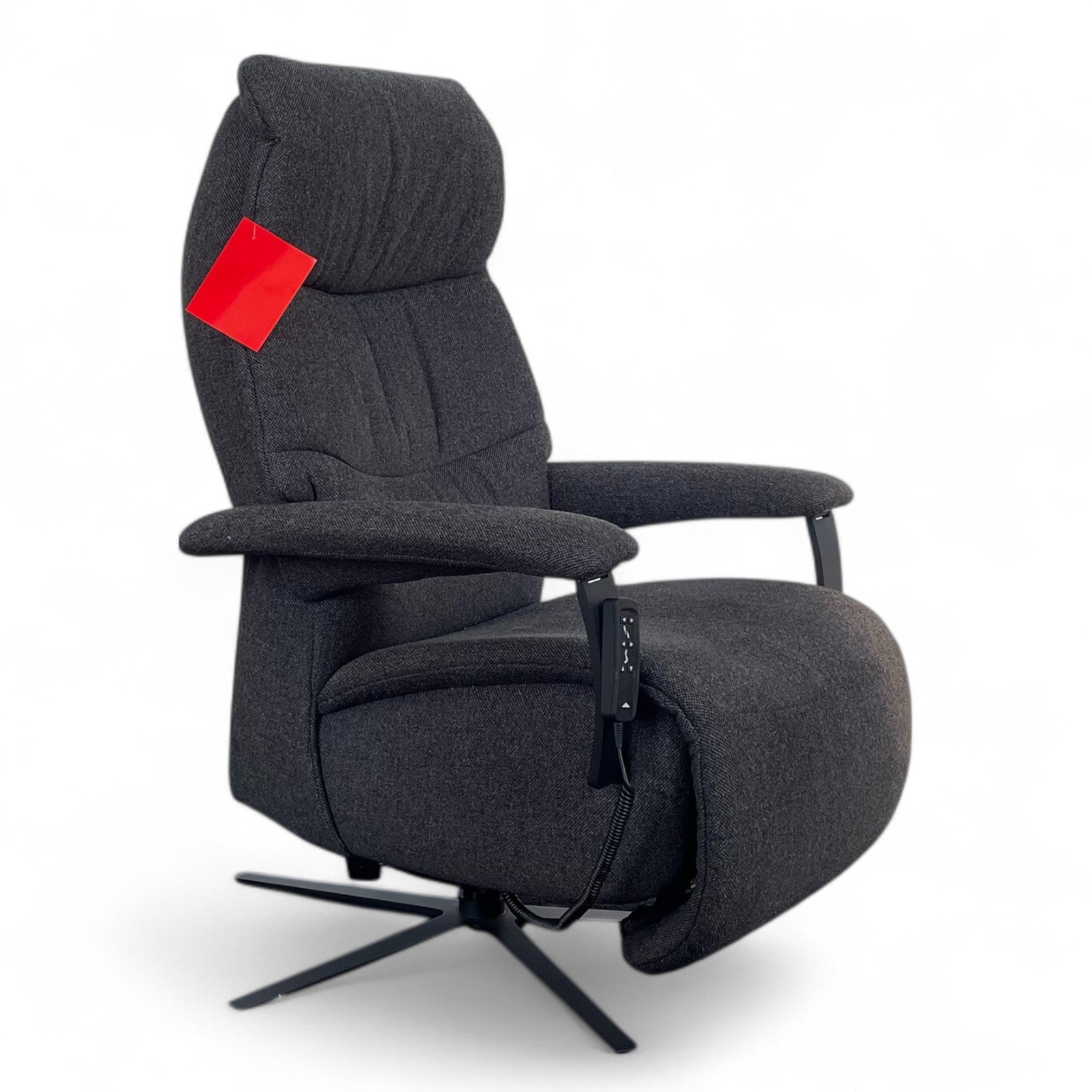 Sessel Himolla 7050 Easy-Swing "Medium" – Melange Cola, 2-Motorig, Aufstehhilfe