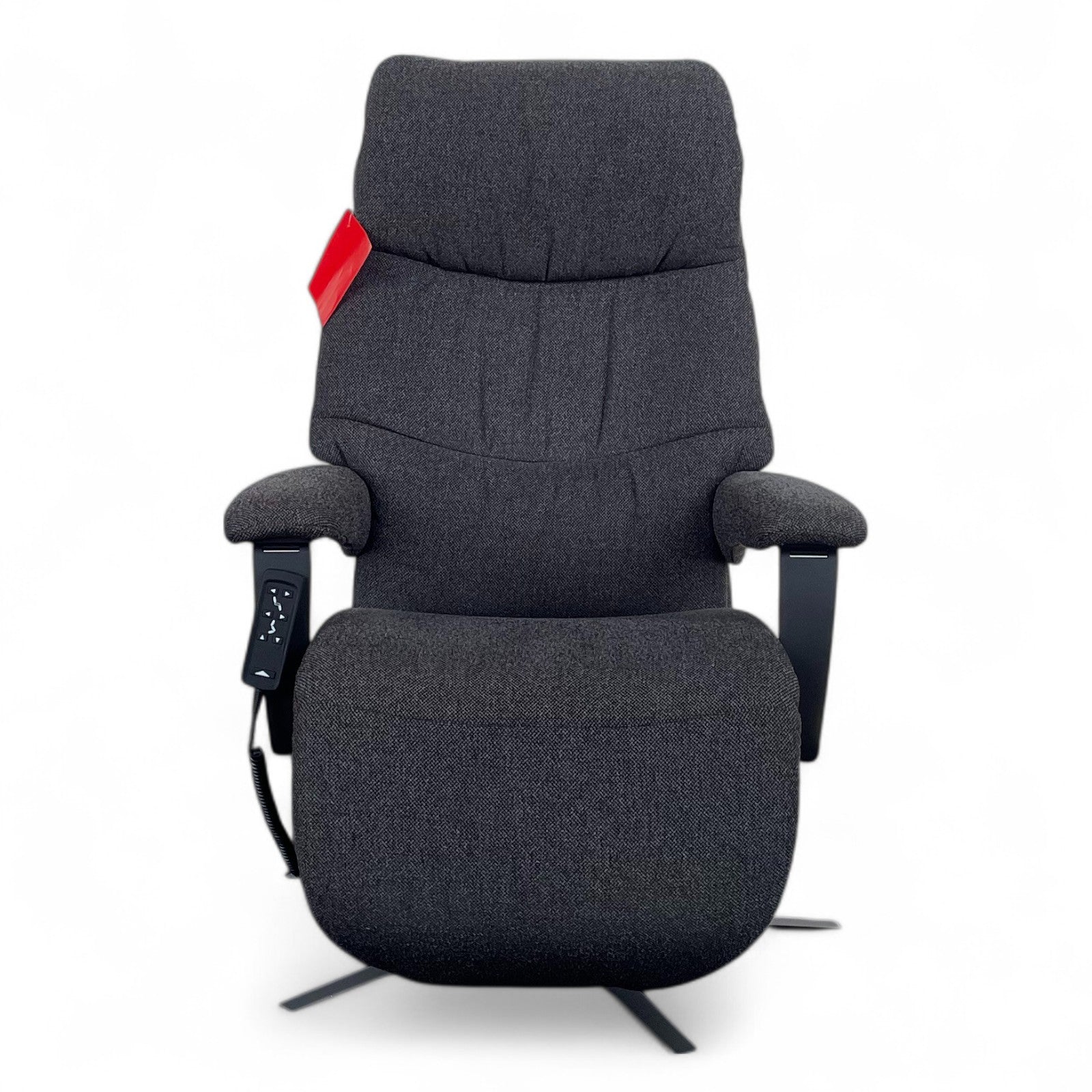 Sessel Himolla 7050 Easy-Swing "Medium" – Melange Cola, 2-Motorig, Aufstehhilfe