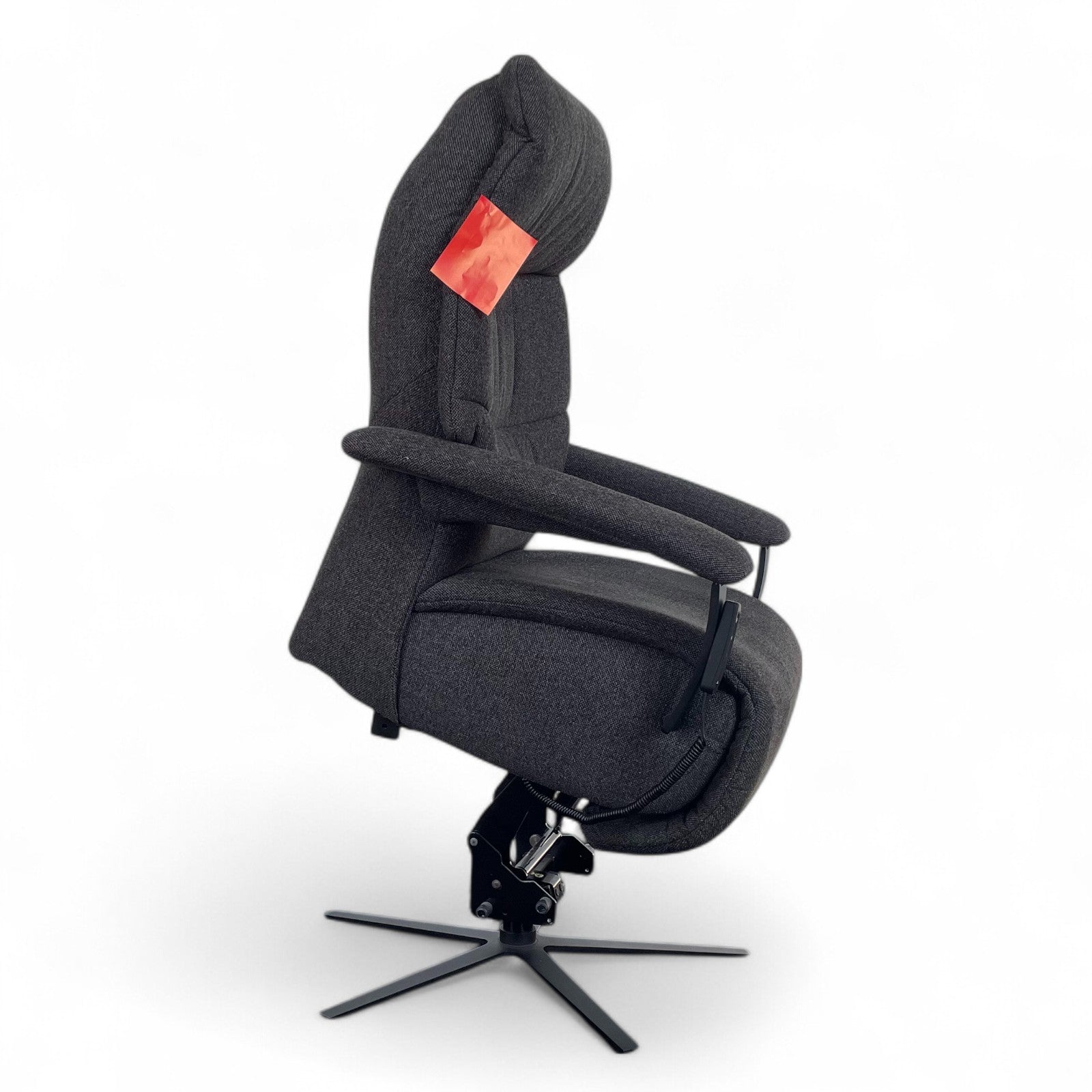 Sessel Himolla 7050 Easy-Swing "Medium" – Melange Cola, 2-Motorig, Aufstehhilfe
