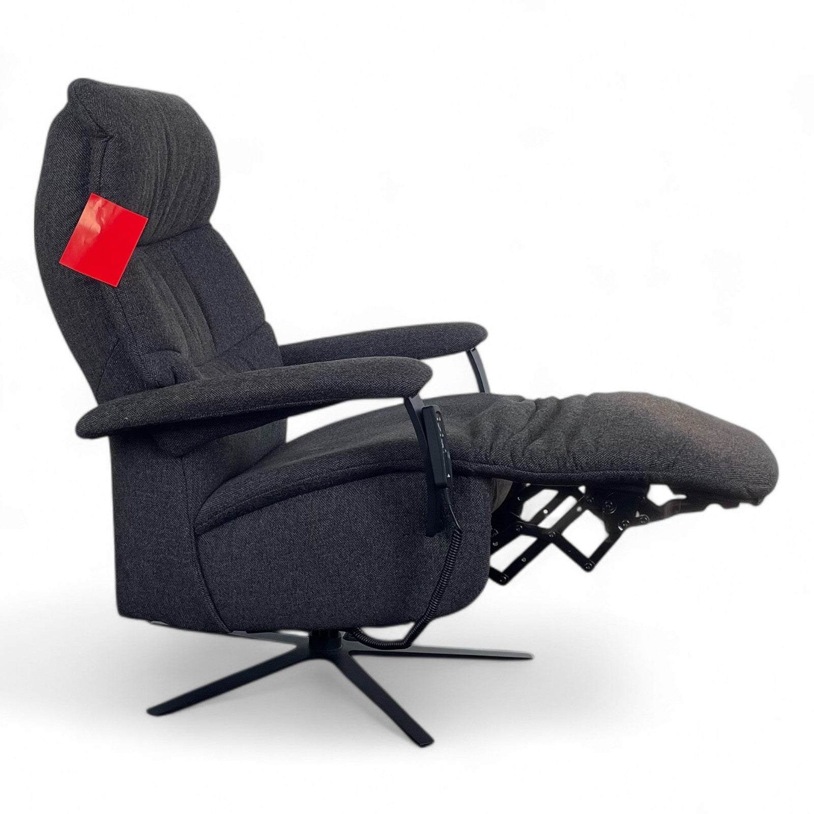 Sessel Himolla 7050 Easy-Swing "Medium" – Melange Cola, 2-Motorig, Aufstehhilfe