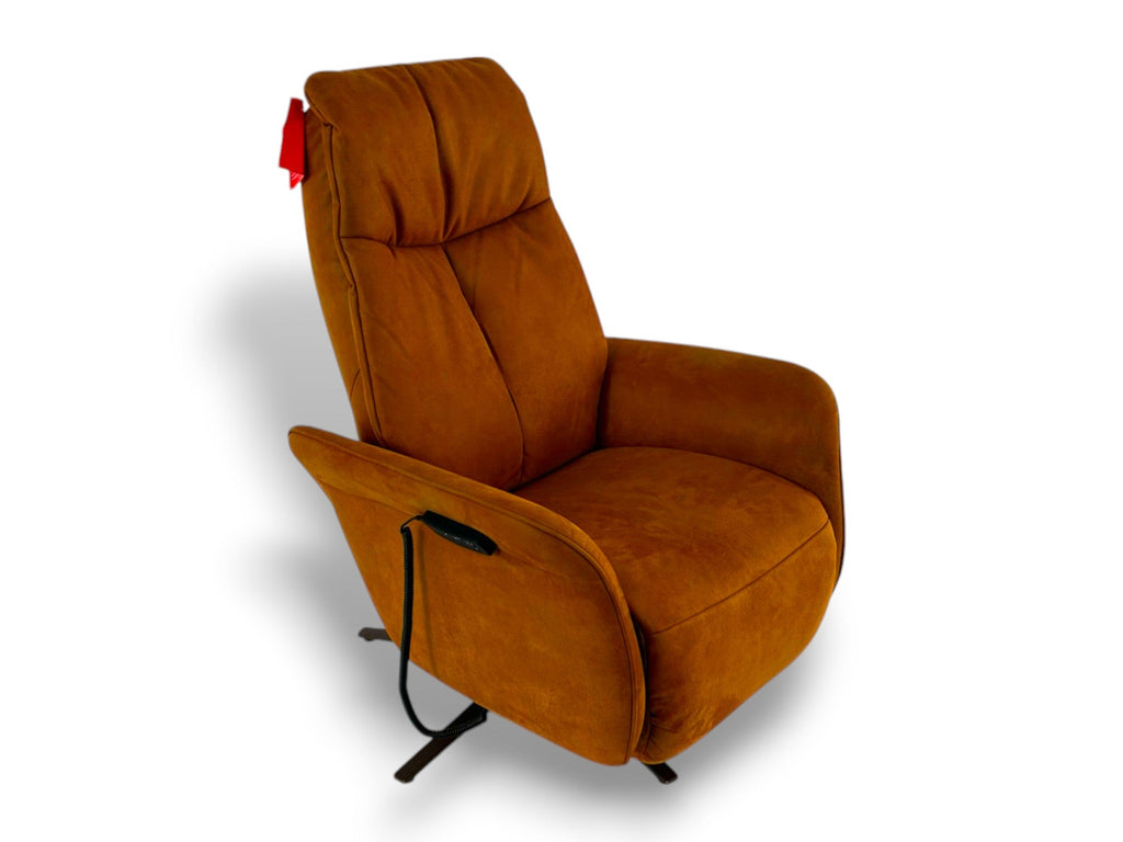 Sessel Himolla 7358 Easy-Swing - Aufstehhilfe, Microfaser Nevada Cognac