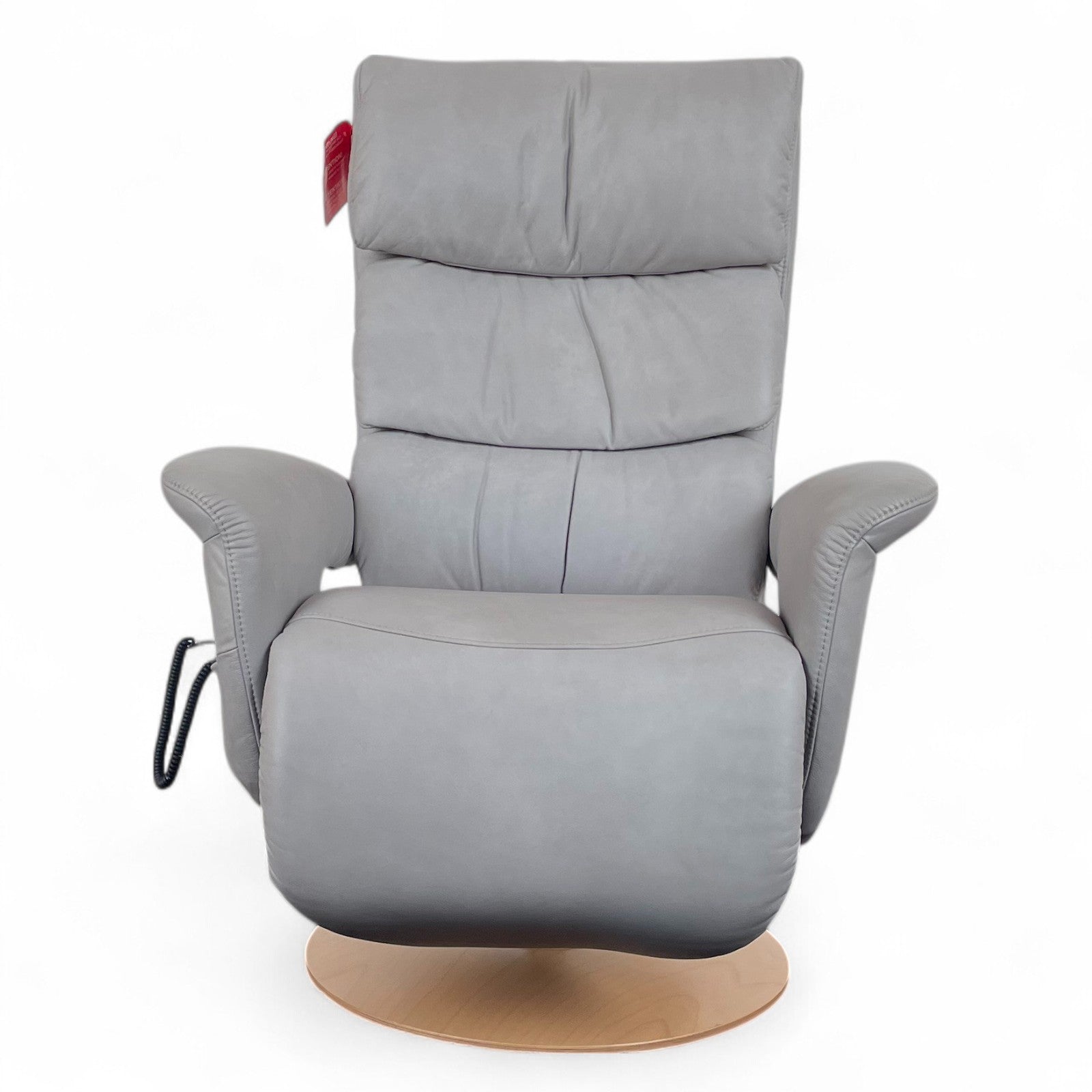 Sessel Himolla 7428 Easyswing – Soft Nappa Leder Asche, 2-Motorig, Aufstehhilfe