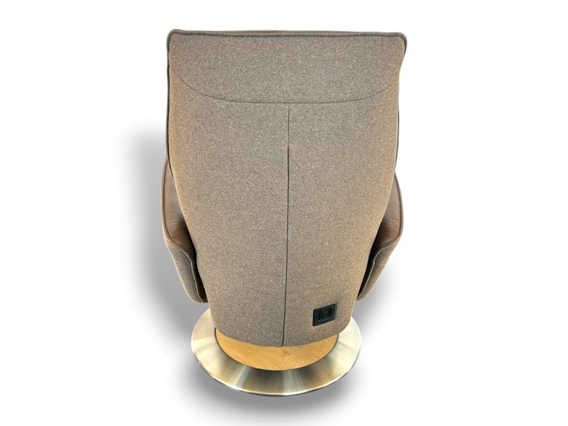 Sessel Himolla 7928 Easy-Swing Relaxsessel 1-motorig mit Aufstehhilfe, Leder Forest & Stoff Salino Schlam