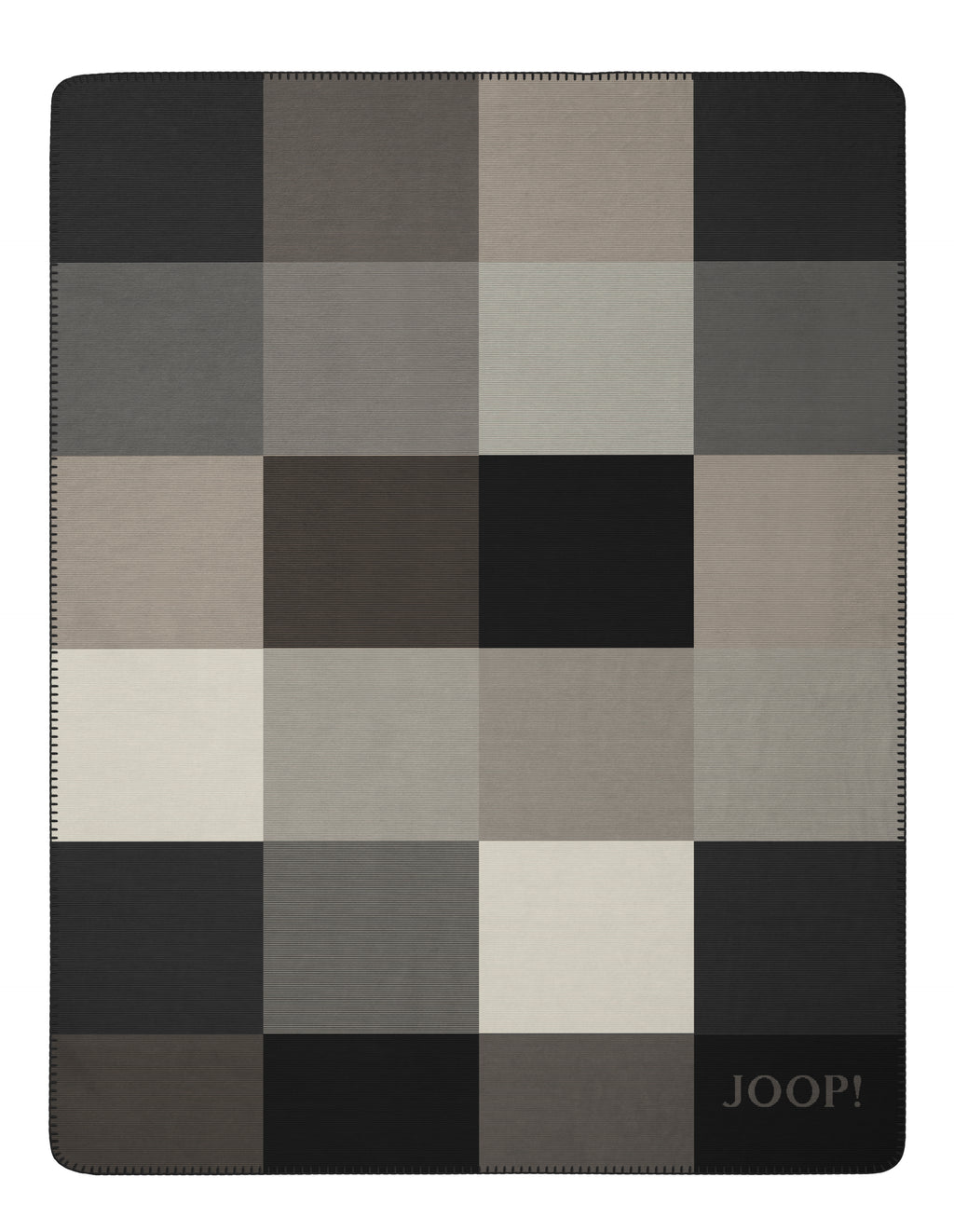 JOOP! Wohndecke Mosaic Schwarz-Natur 150 x 200 cm