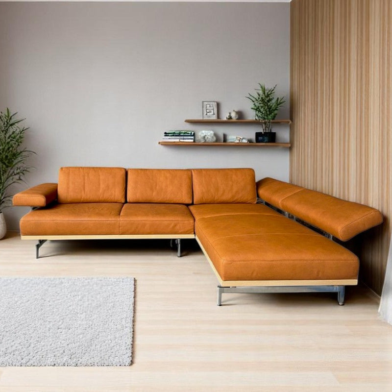 Ecksofa Joop! 8106 - Leder Leonessa Almond