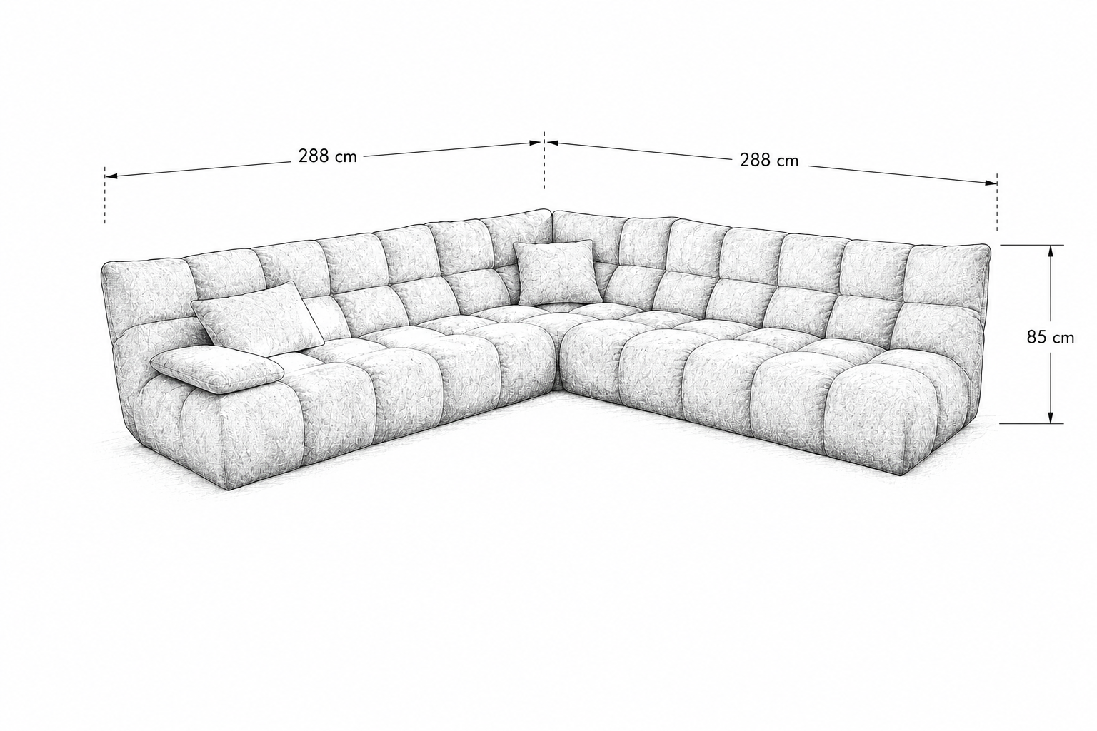 Modulsofa „EASY“ – Stoff Sheep Macchiato
