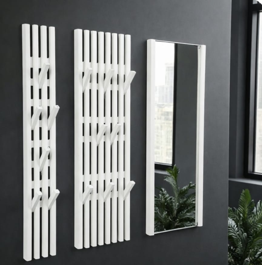 Garderobe Giulia Massivholz weiß