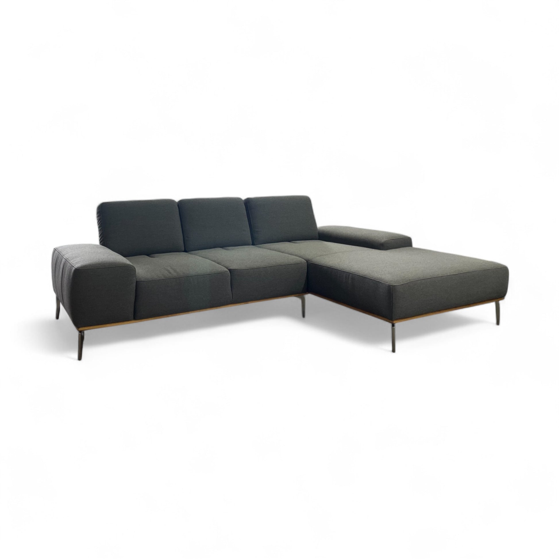 Ecksofa W.Schillig 16555 "run" – Stoff Grau