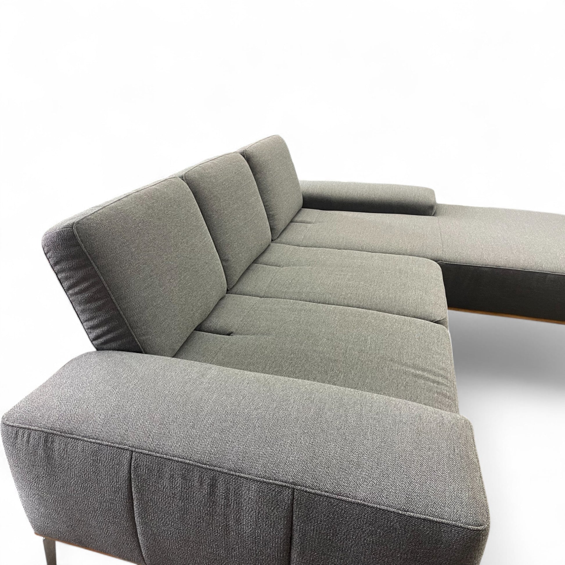 Ecksofa W.Schillig 16555 "run" – Stoff Grau