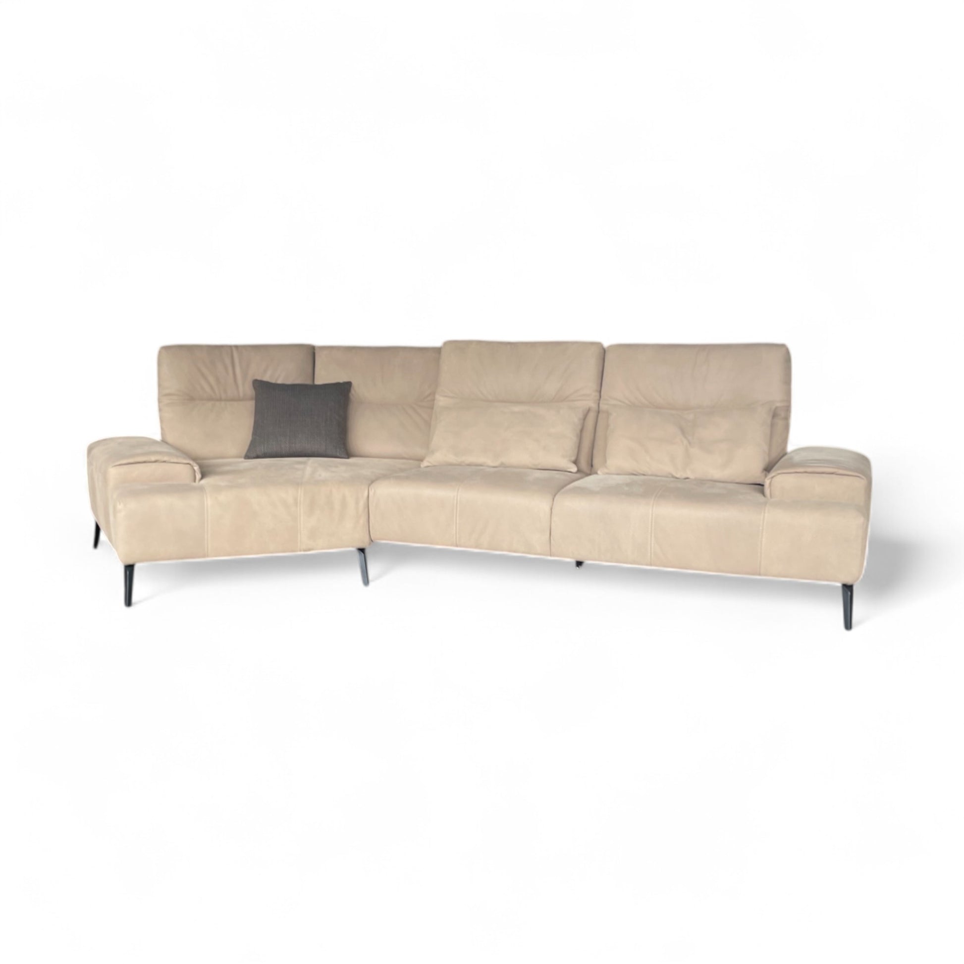 Ecksofa W.Schillig 16567 "caroline" – Leder Sand