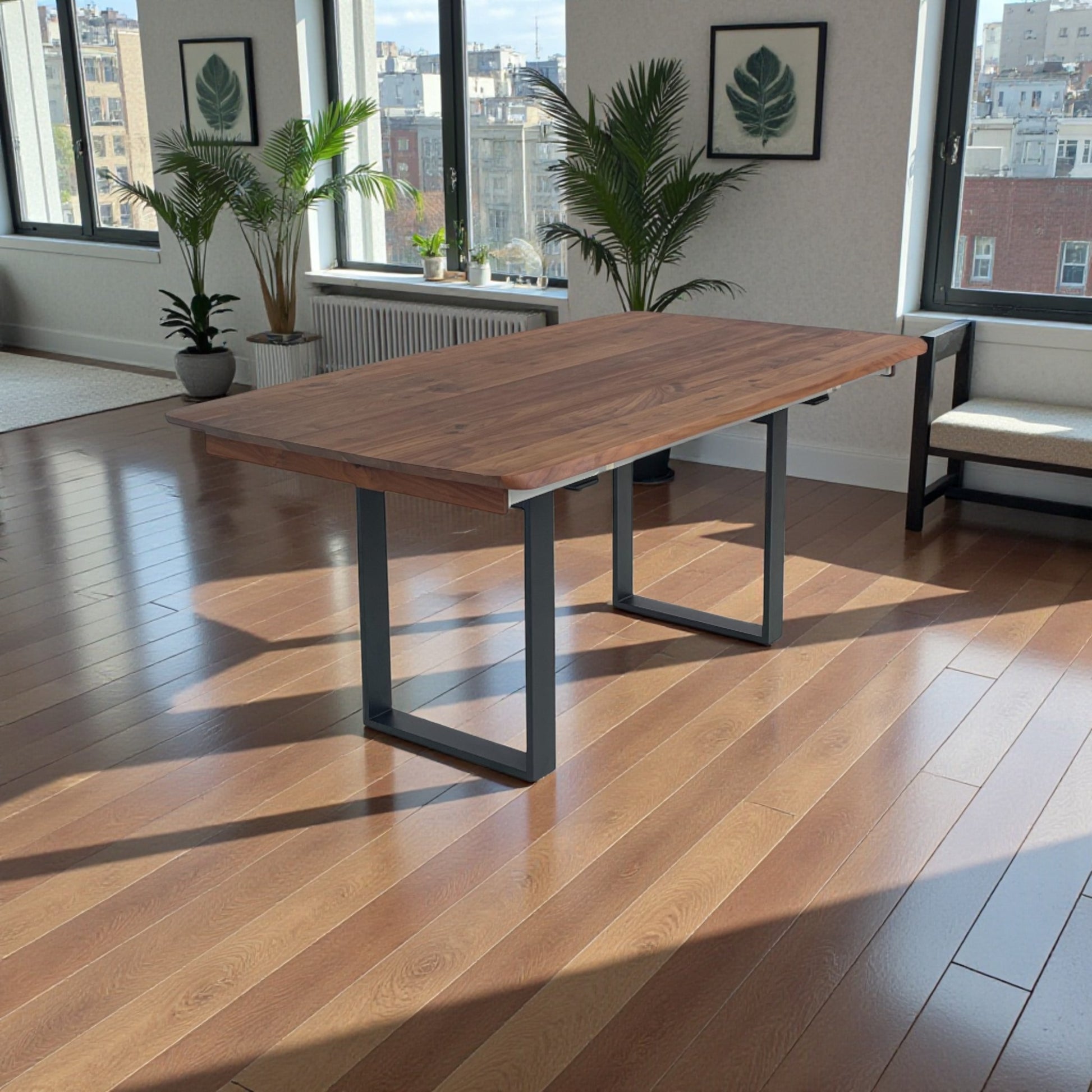 Lavida Helmond Auszugstisch – Nussbaum Freiform (180×100 + 80 cm)