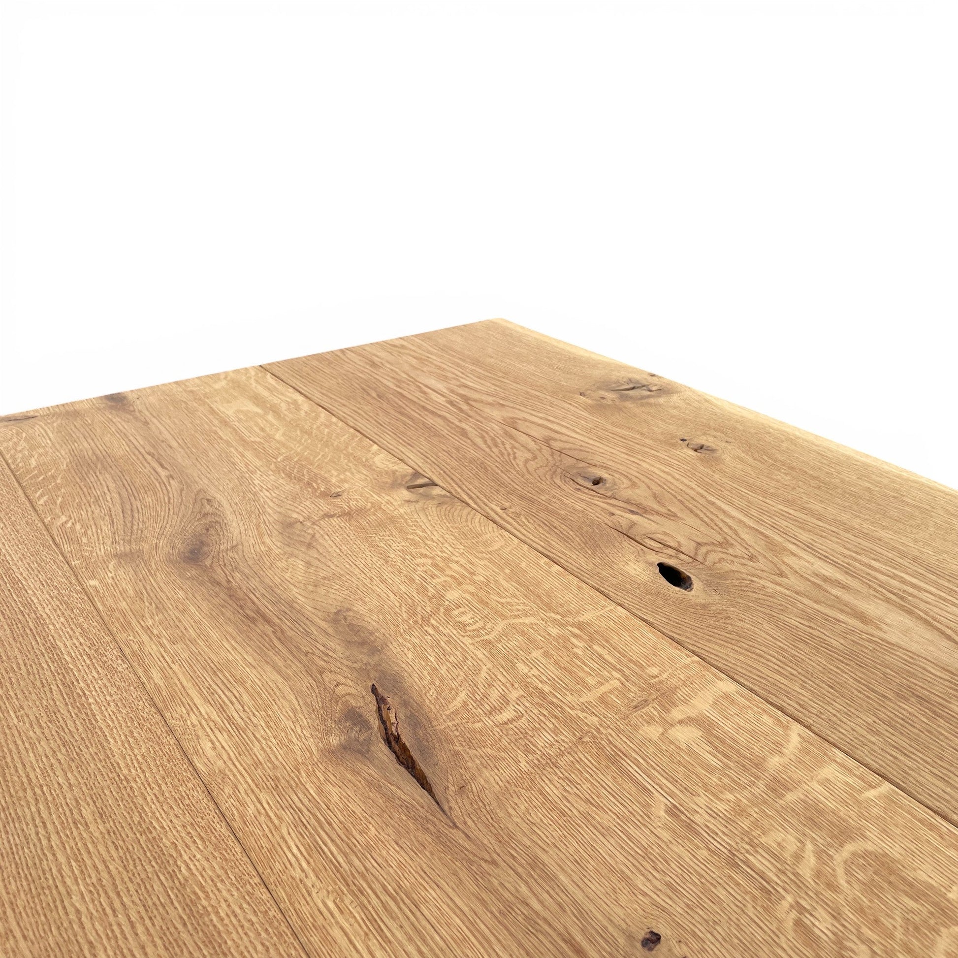 Lavida Wenko Tisch – Wildeiche, Rundrohrgestell (200×100 cm)