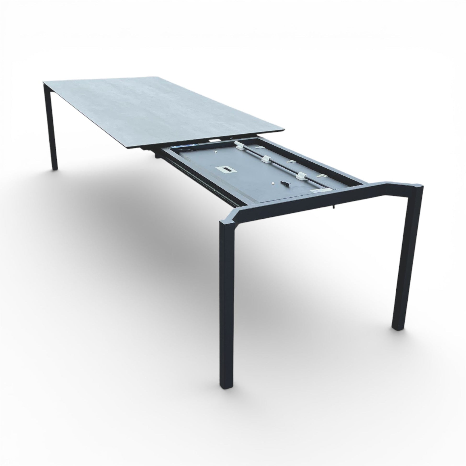 Lavida Tokio Auszugstisch – Keramik Grigia (210×100 + 80 cm)