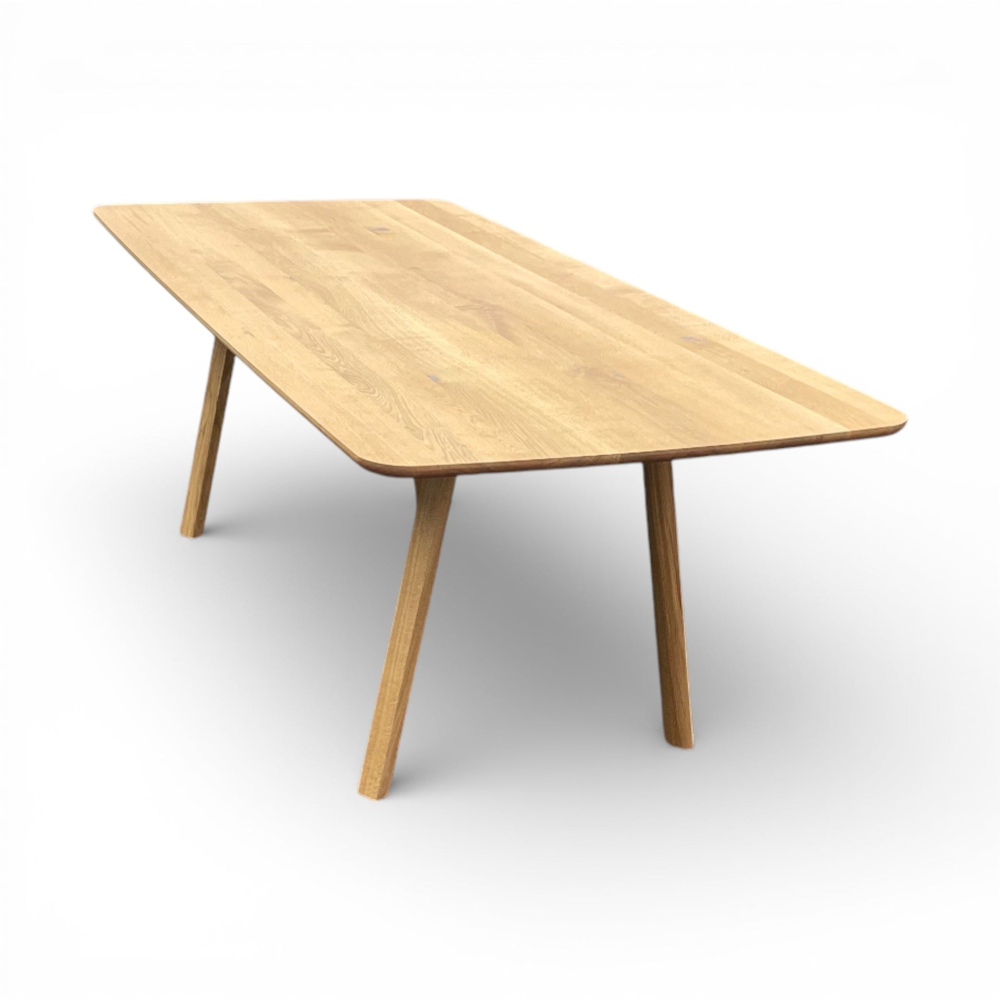 Lavida Anton Tisch – Wildeiche, Holzbeine (220×100 cm)