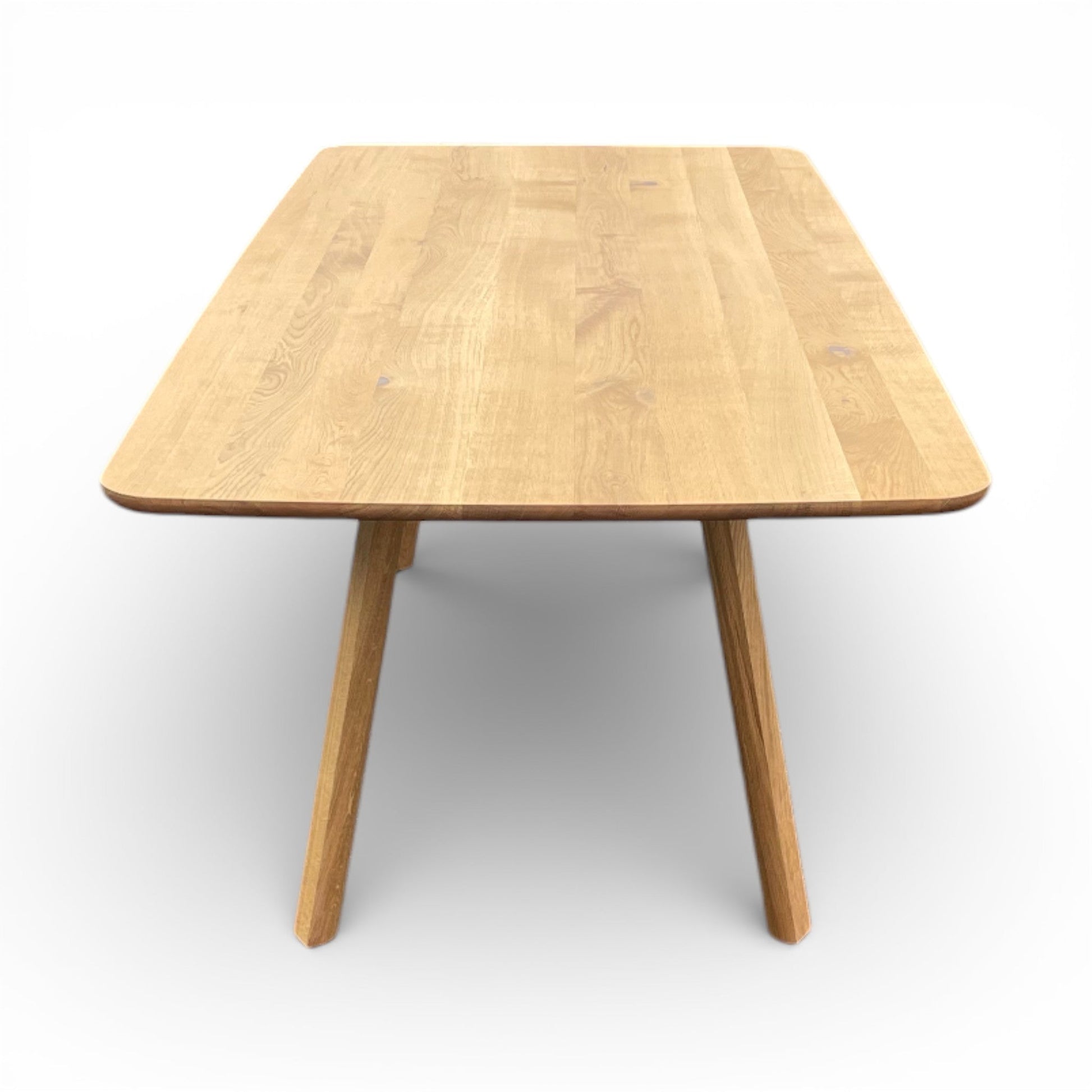 Lavida Anton Tisch – Wildeiche, Holzbeine (220×100 cm)