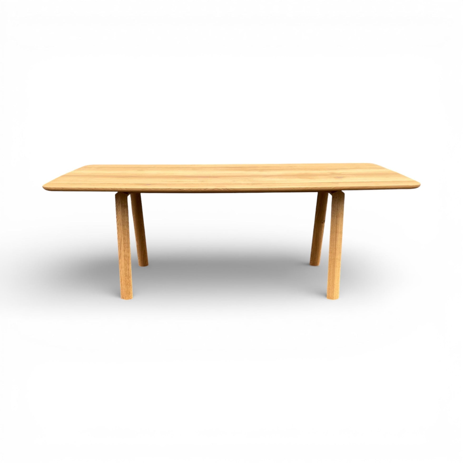 Lavida Anton Tisch – Wildeiche, Holzbeine (220×100 cm)