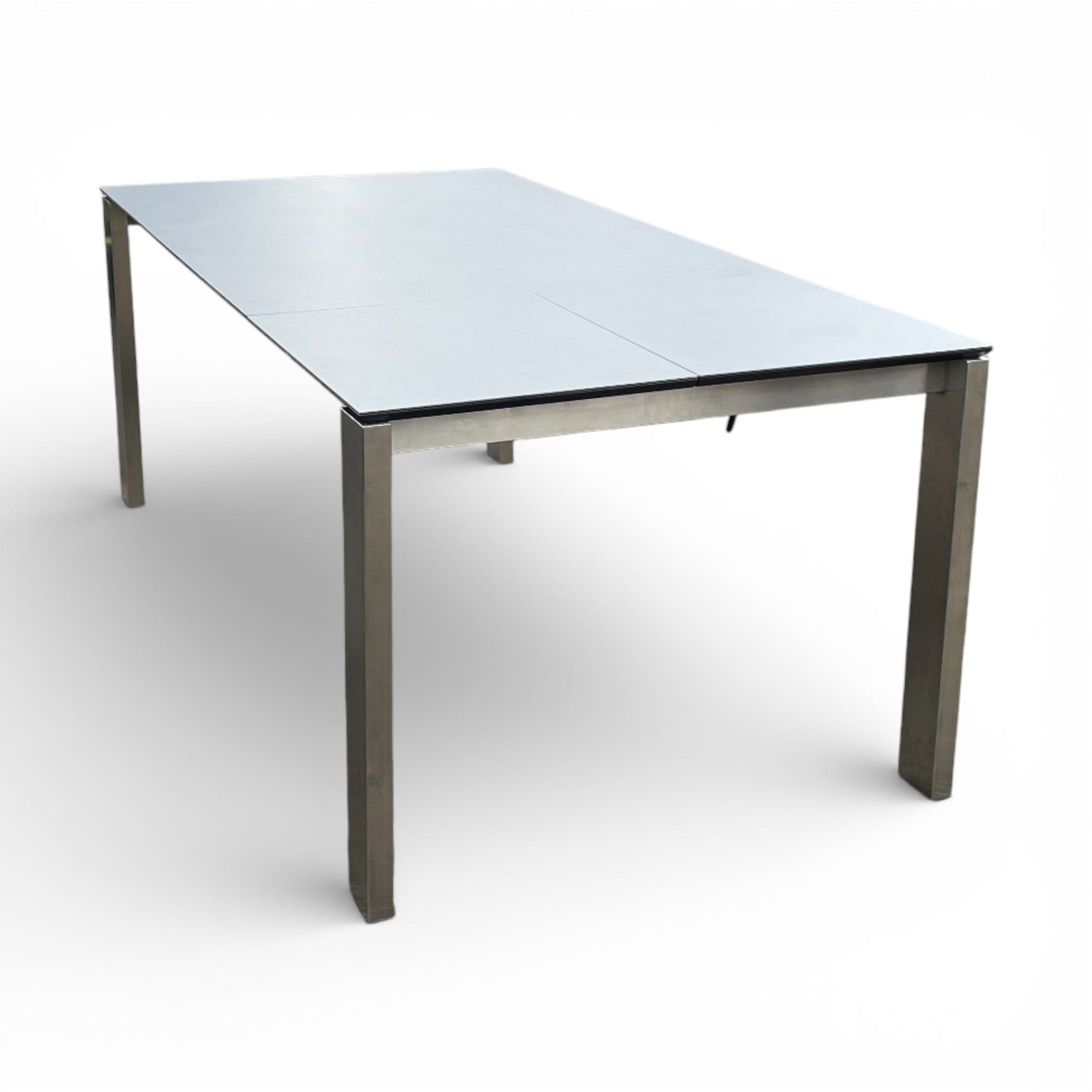 Lavida Helios Auszugstisch – Keramik Zement (140×100 + 60 cm)