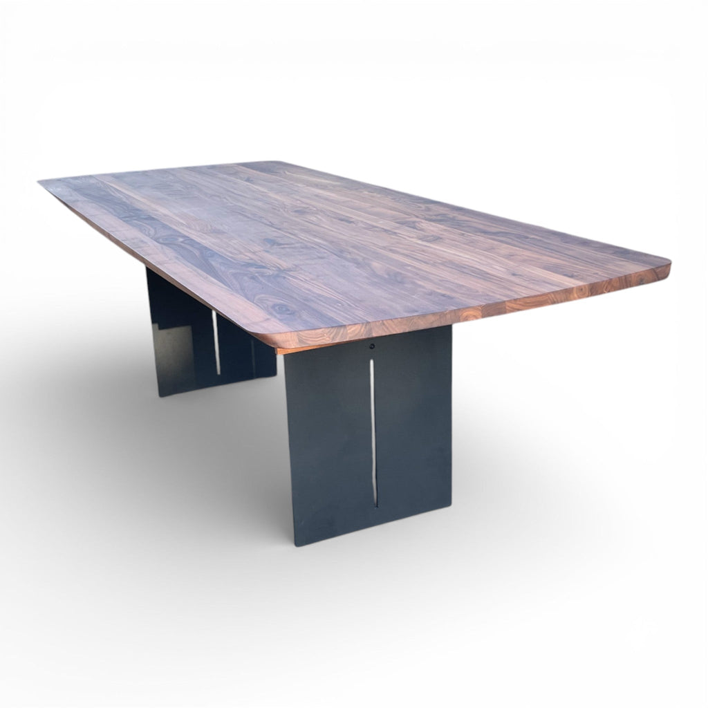 Lavida Freiform Synchro Auszugstisch – Nussbaum (240×100 + 80 cm)