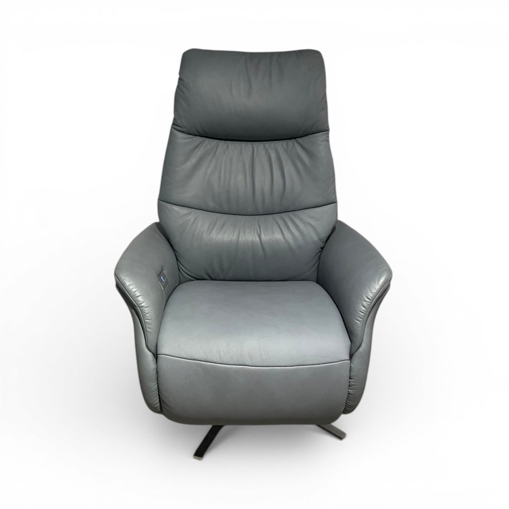 Sessel Himolla 7454 Easy-Swing – Longlife Leder Aqua, 2-Motorig