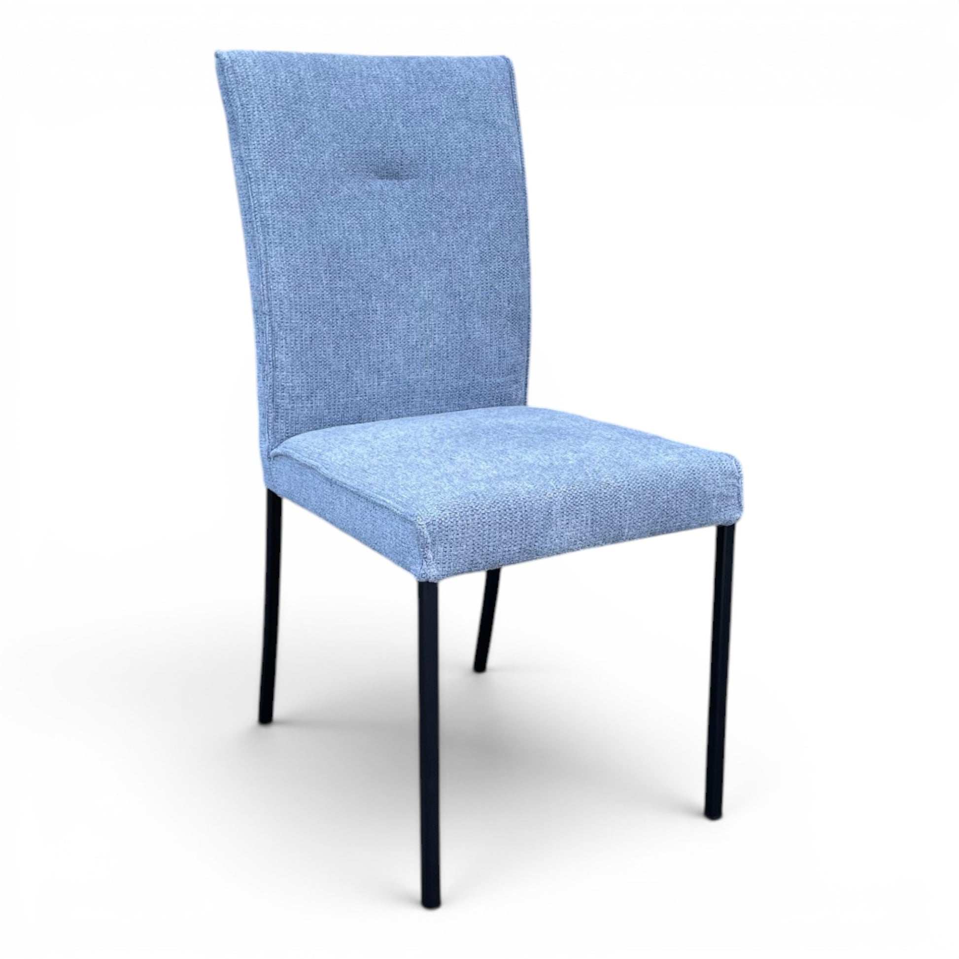 4-Fuß Stuhl 2er Set K+W 6753 - Stoff Blau