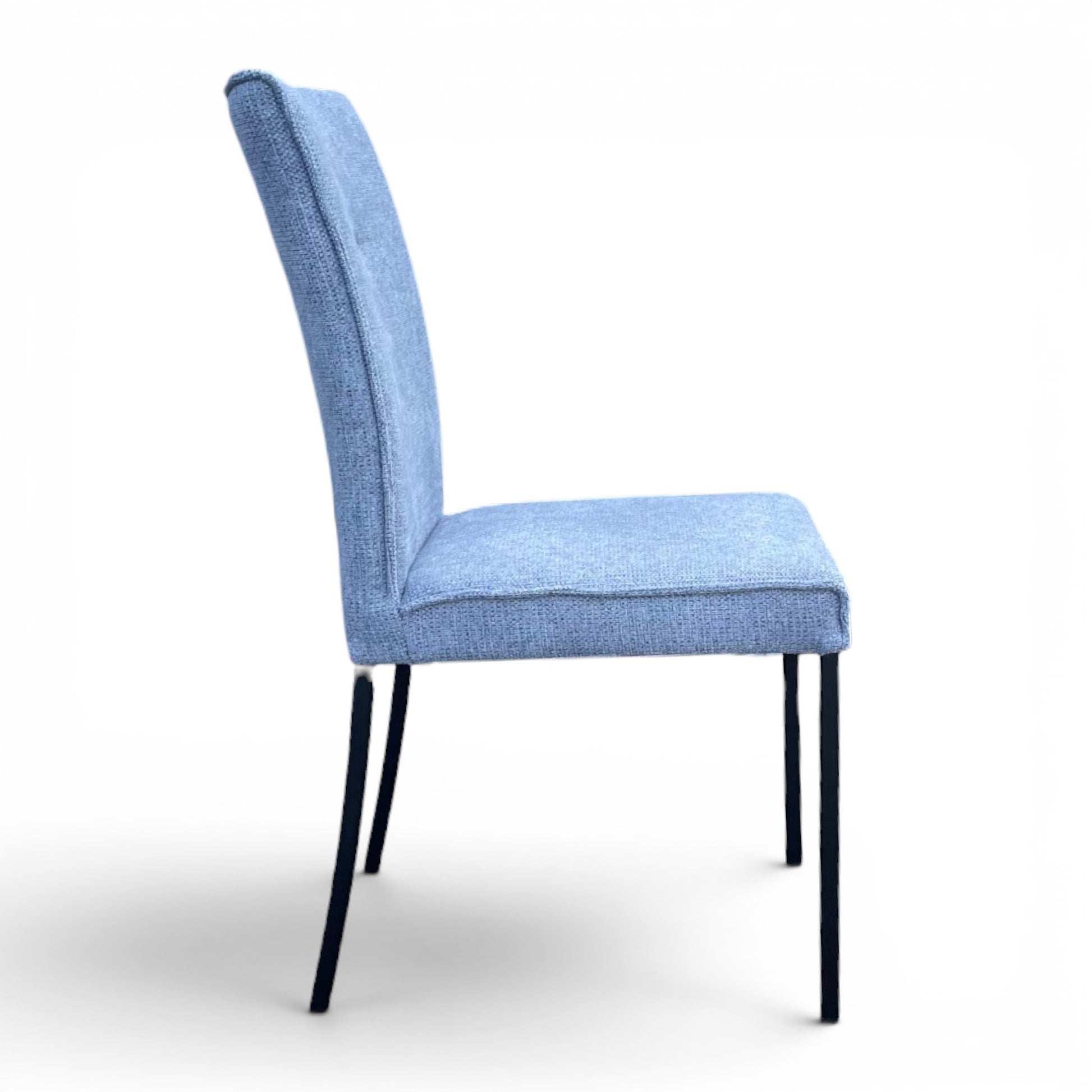 4-Fuß Stuhl 2er Set K+W 6753 - Stoff Blau