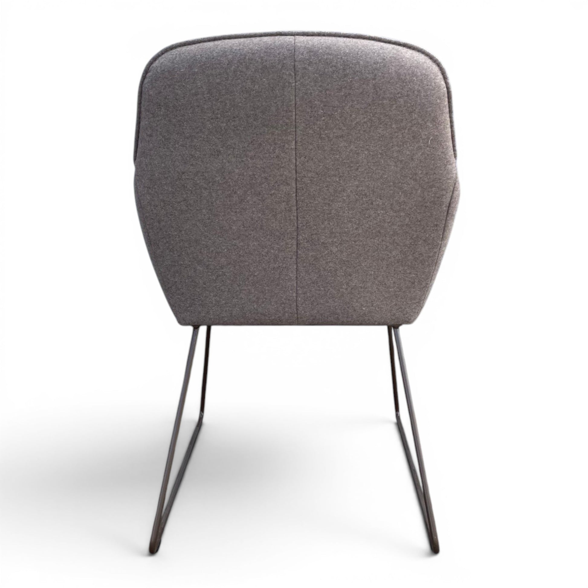 Sessel K+W - Leder & Filz Olive/Braun