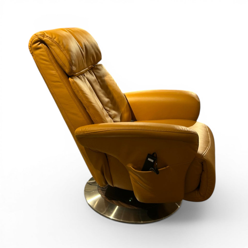 Sessel Himolla 7418 Easy-Swing Massage – Longlife Leder Rustika Safran