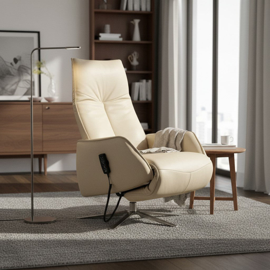 Sessel Himolla 7917 S-Lounger – Longlife Leder Rustika Nebel