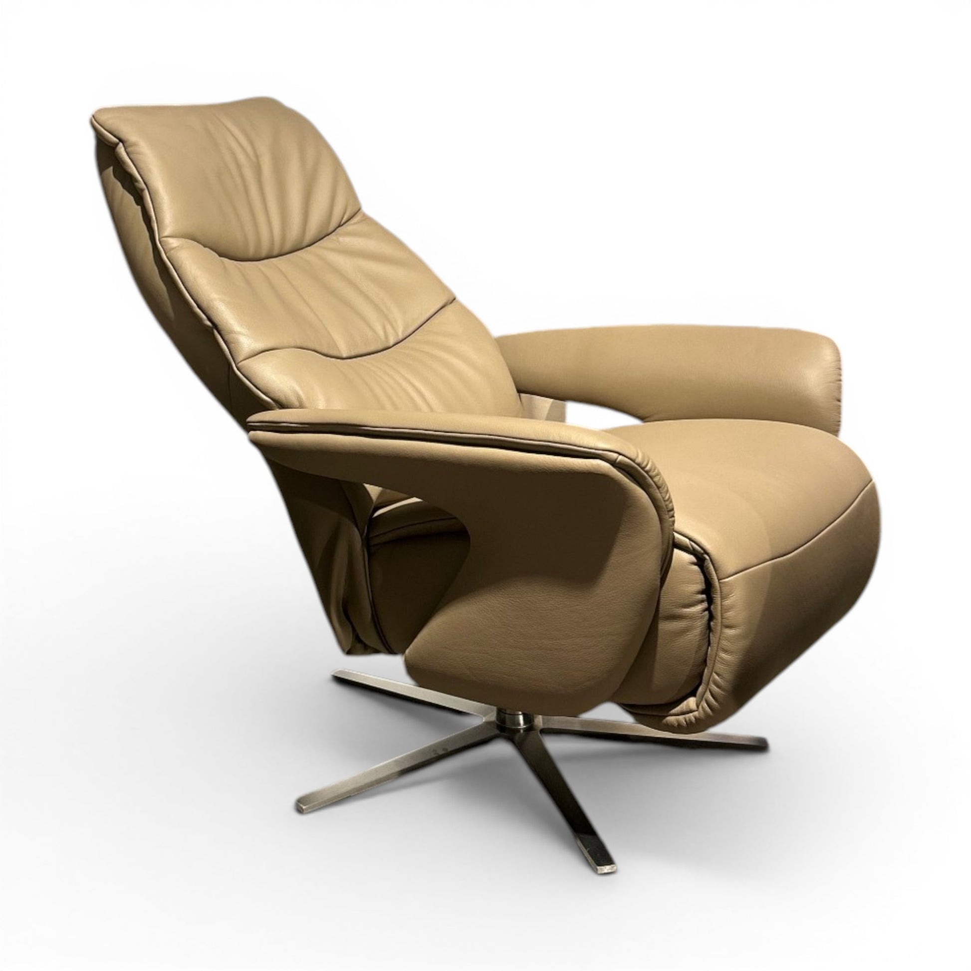 Sessel Himolla 7052 Easy-Swing – Longlife Leder Soft Stein, Manuell