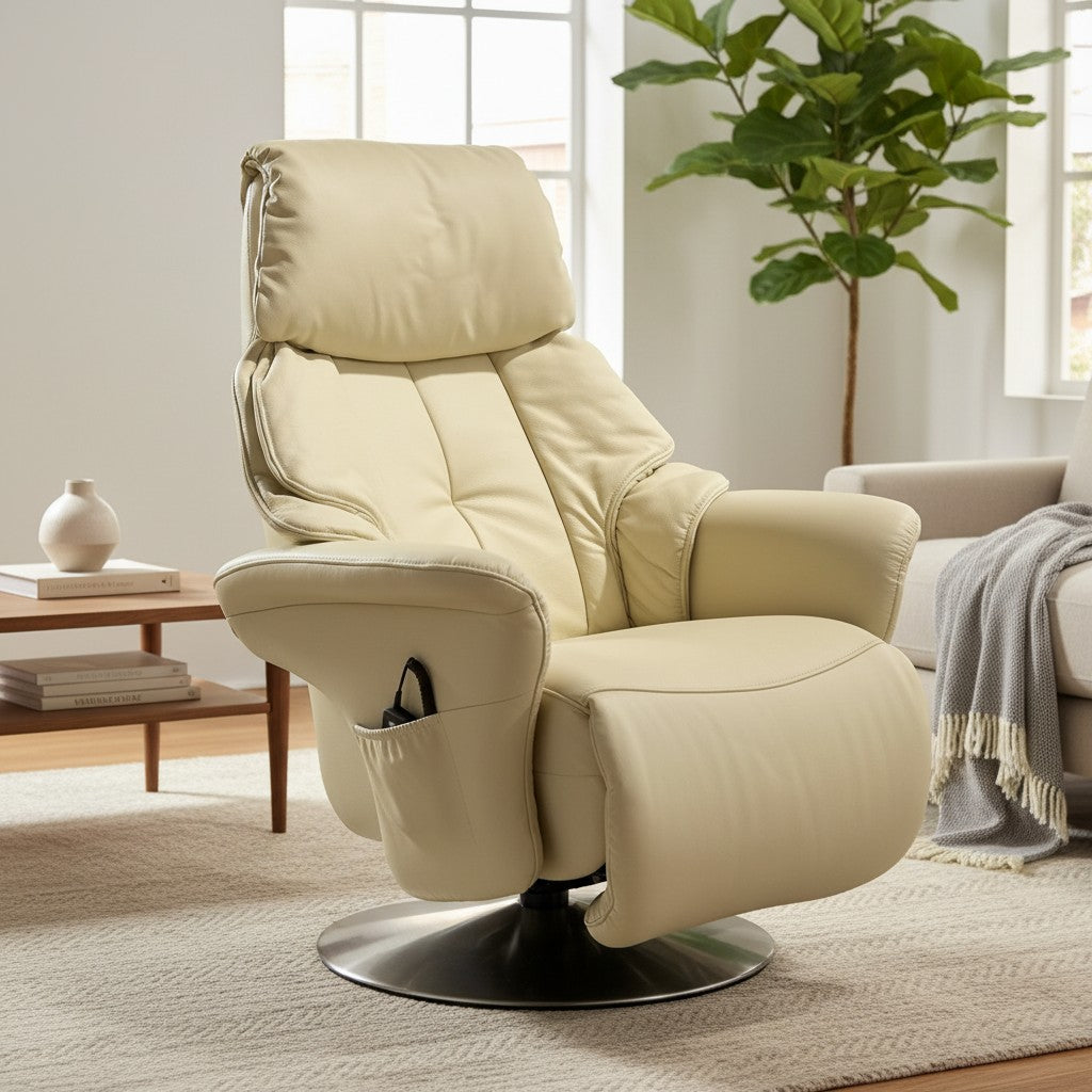Sessel Himolla 7417 Easy-Swing – Longlife Leder Auster