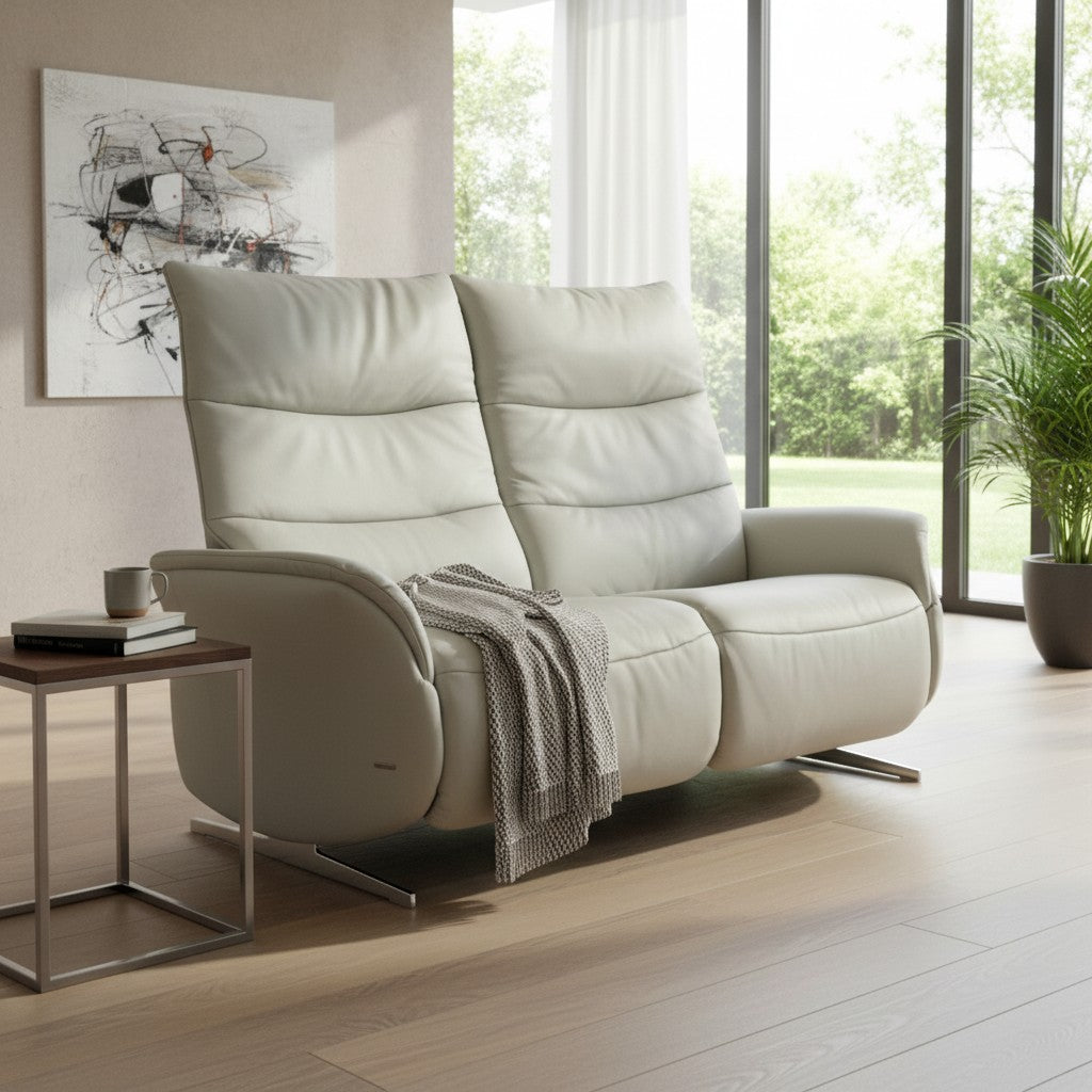 Himolla 4081 Cumuly – 2-Sitzer in Longlife Rustika Sky