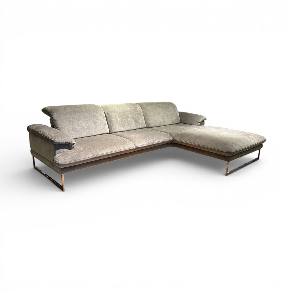 JOOP! 8153 Studio – Ecksofa in Leder Stone