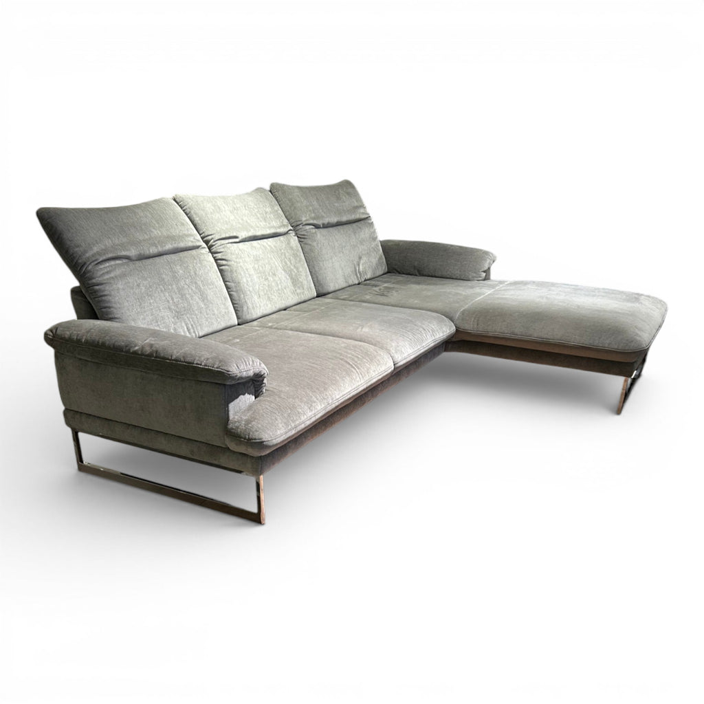 JOOP! 8153 Studio – Ecksofa in Leder Stone