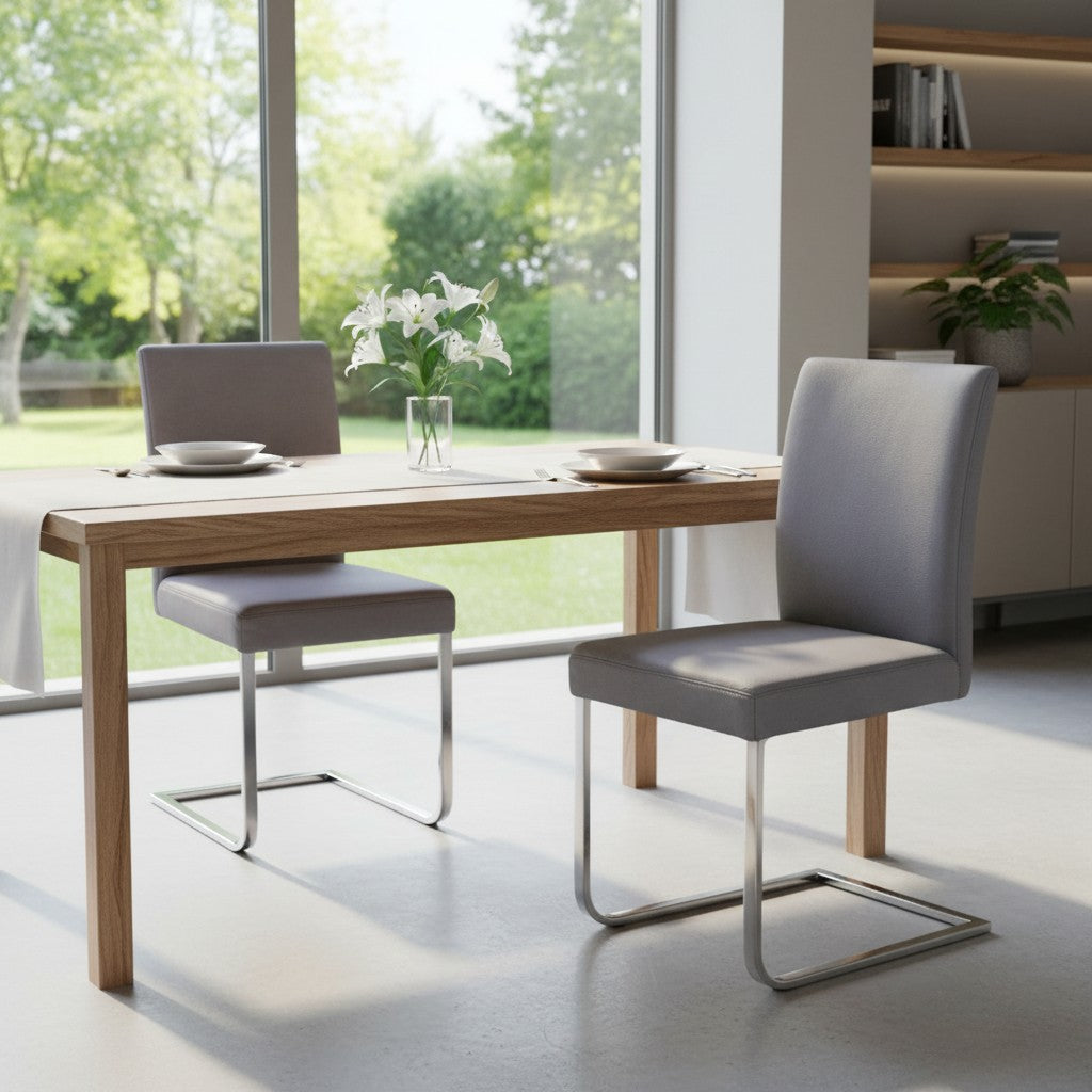 Freischwinger 2er Set K+W 6192 - Microfaser Darkgrey