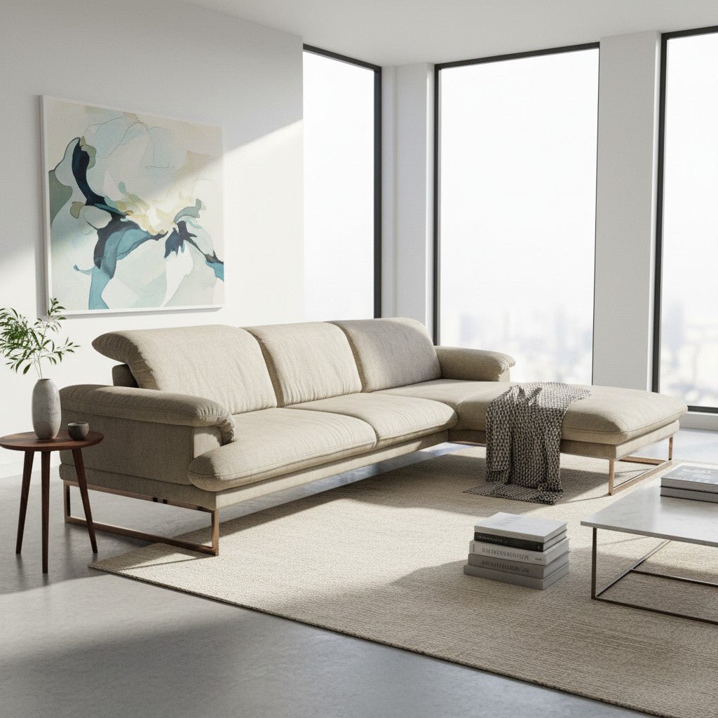 JOOP! 8153 Studio – Ecksofa in Leder Stone