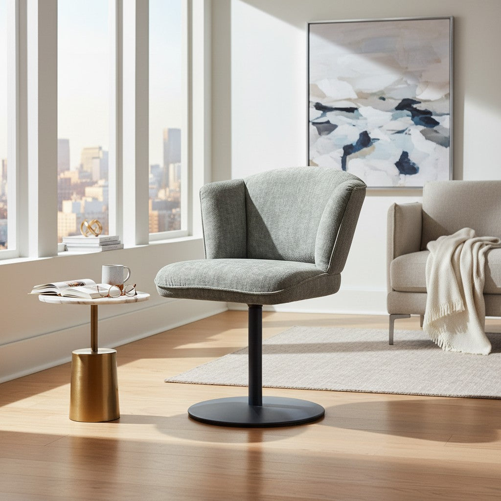 Drehstuhl K+W - Stoff Olive