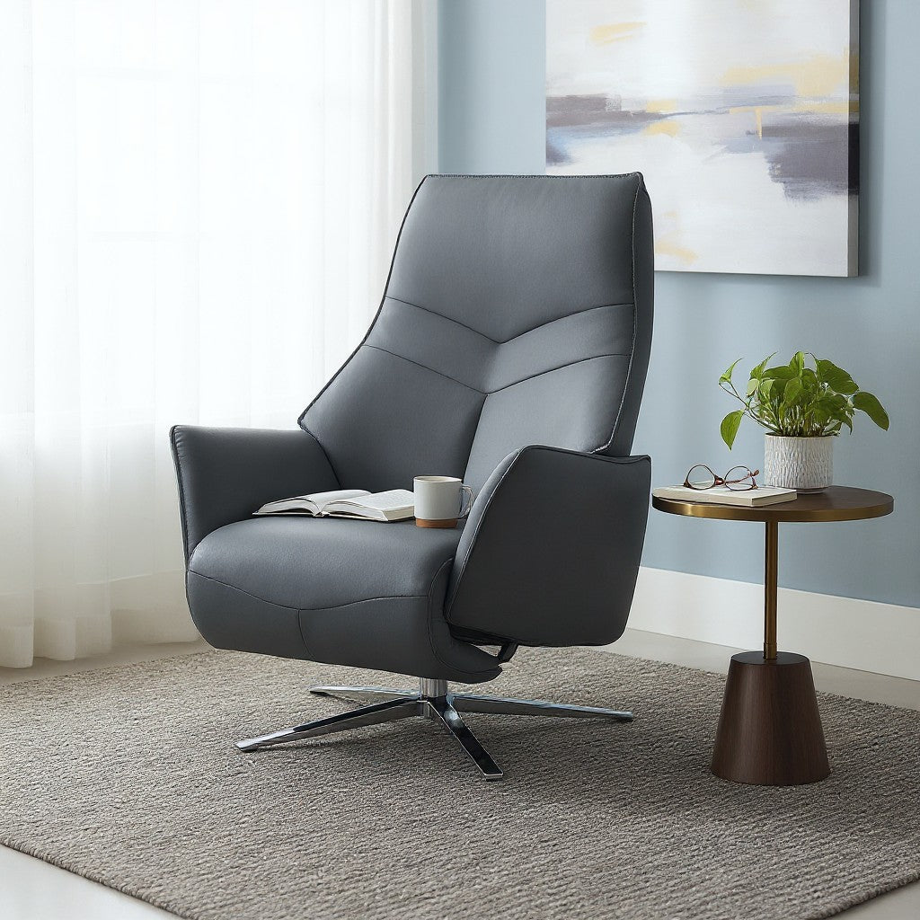 Sessel Himolla 7911 S-Lounger S – Longlife Leder Aqua