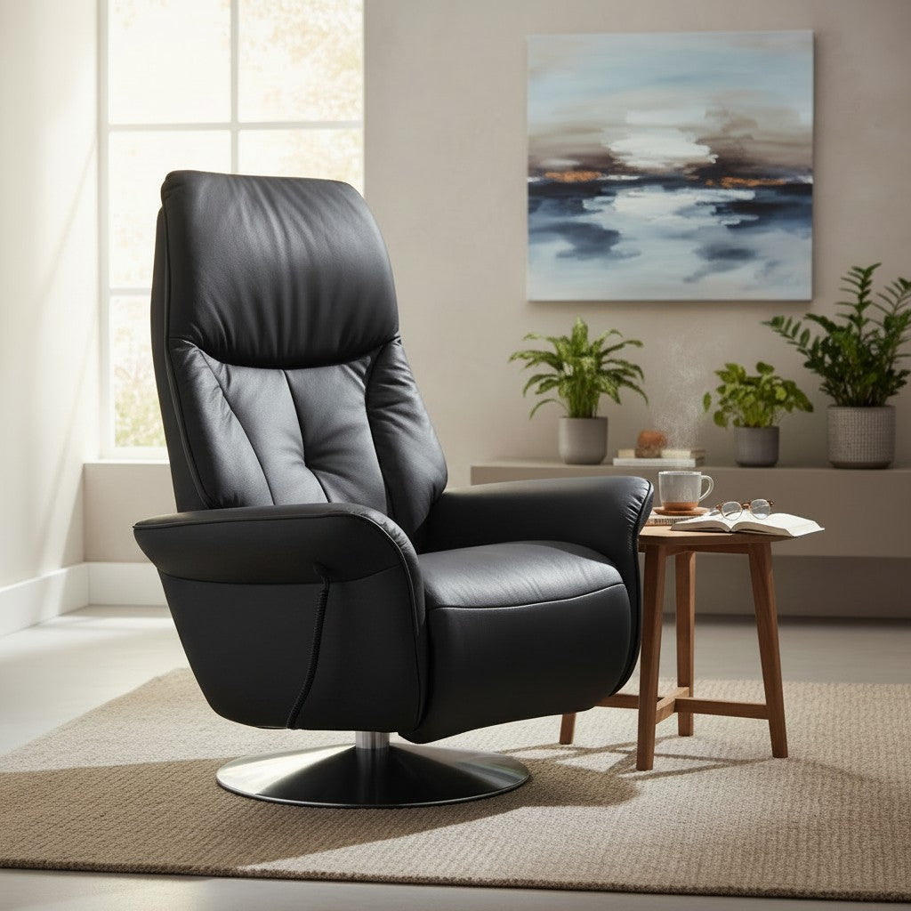 Sessel Himolla 8994 Easy-Swing – Longlife Leder Black