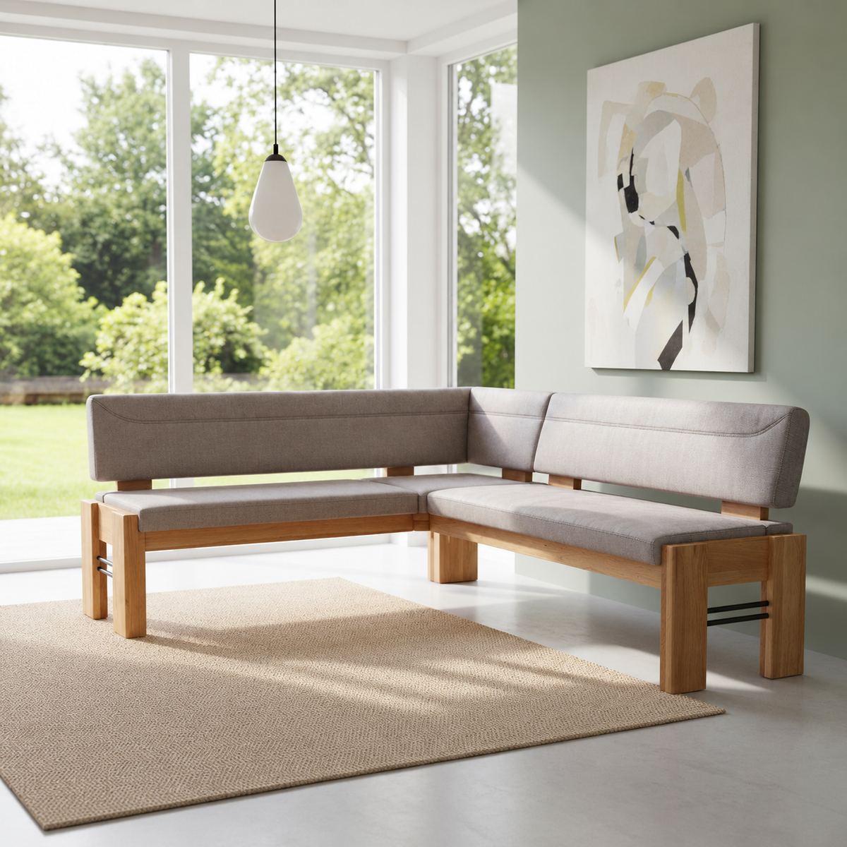 Eckbank K+W FLOYD 4116 - Microfaser Dark Grey