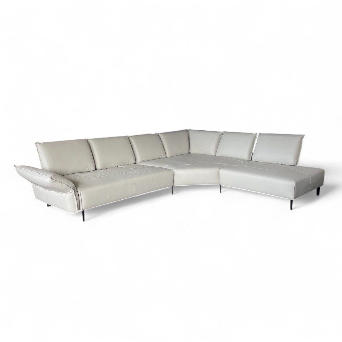 Sofa W.Schillig 16660 "bonnie" – Leder Greige