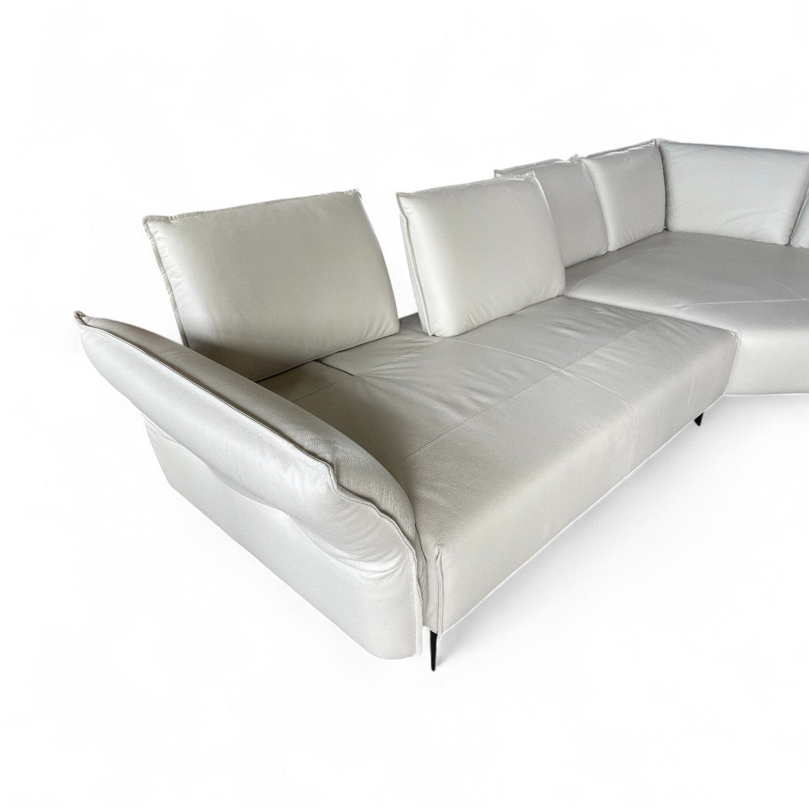 Sofa W.Schillig 16660 "bonnie" – Leder Greige