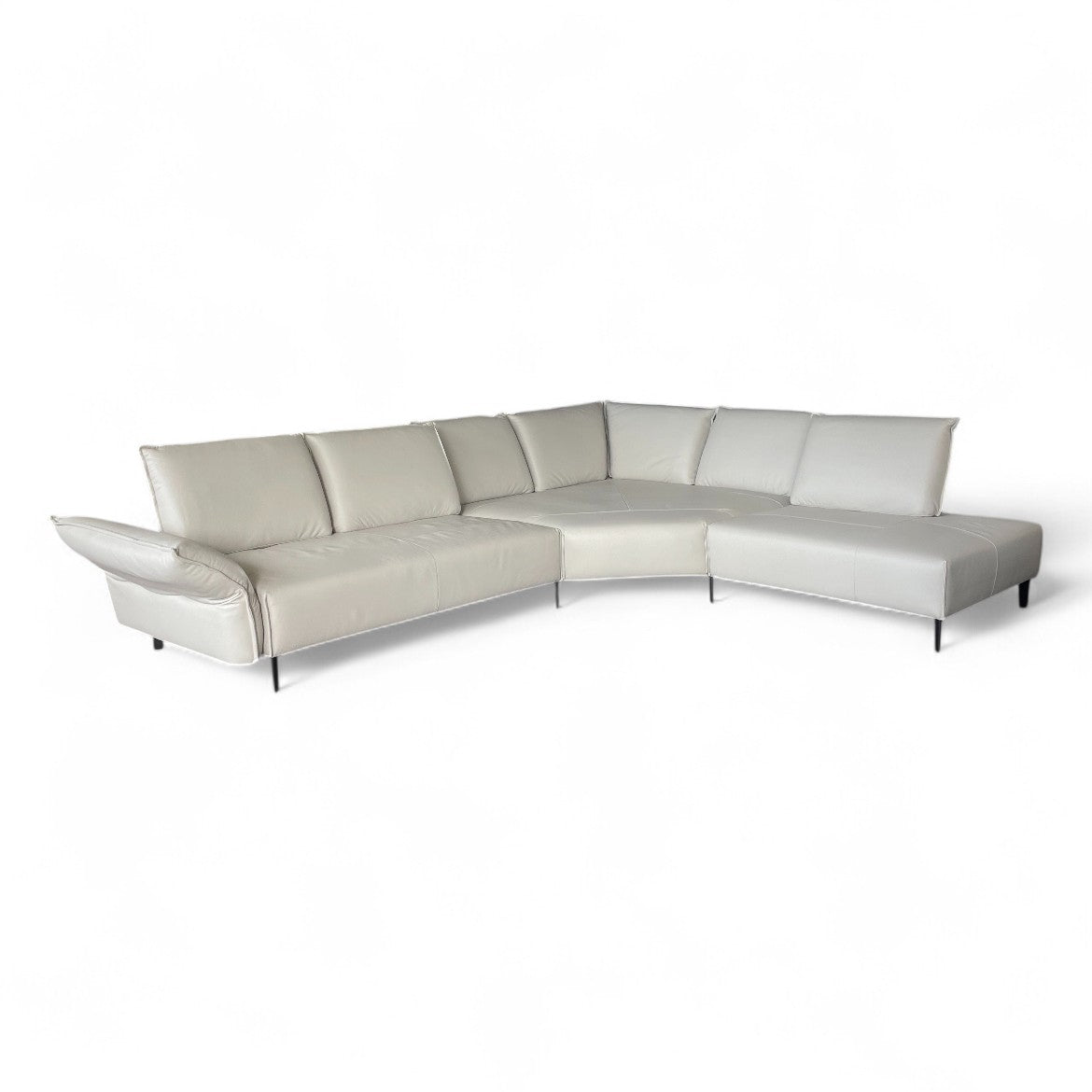 Sofa W.Schillig 16660 "bonnie" – Leder Greige