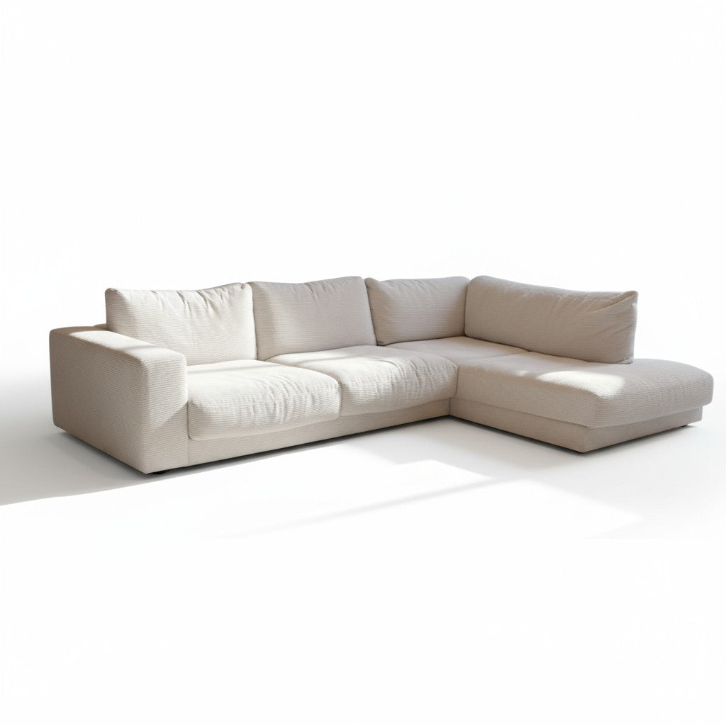 Modulsofa „CLEAR“ – Cordstoff Snow