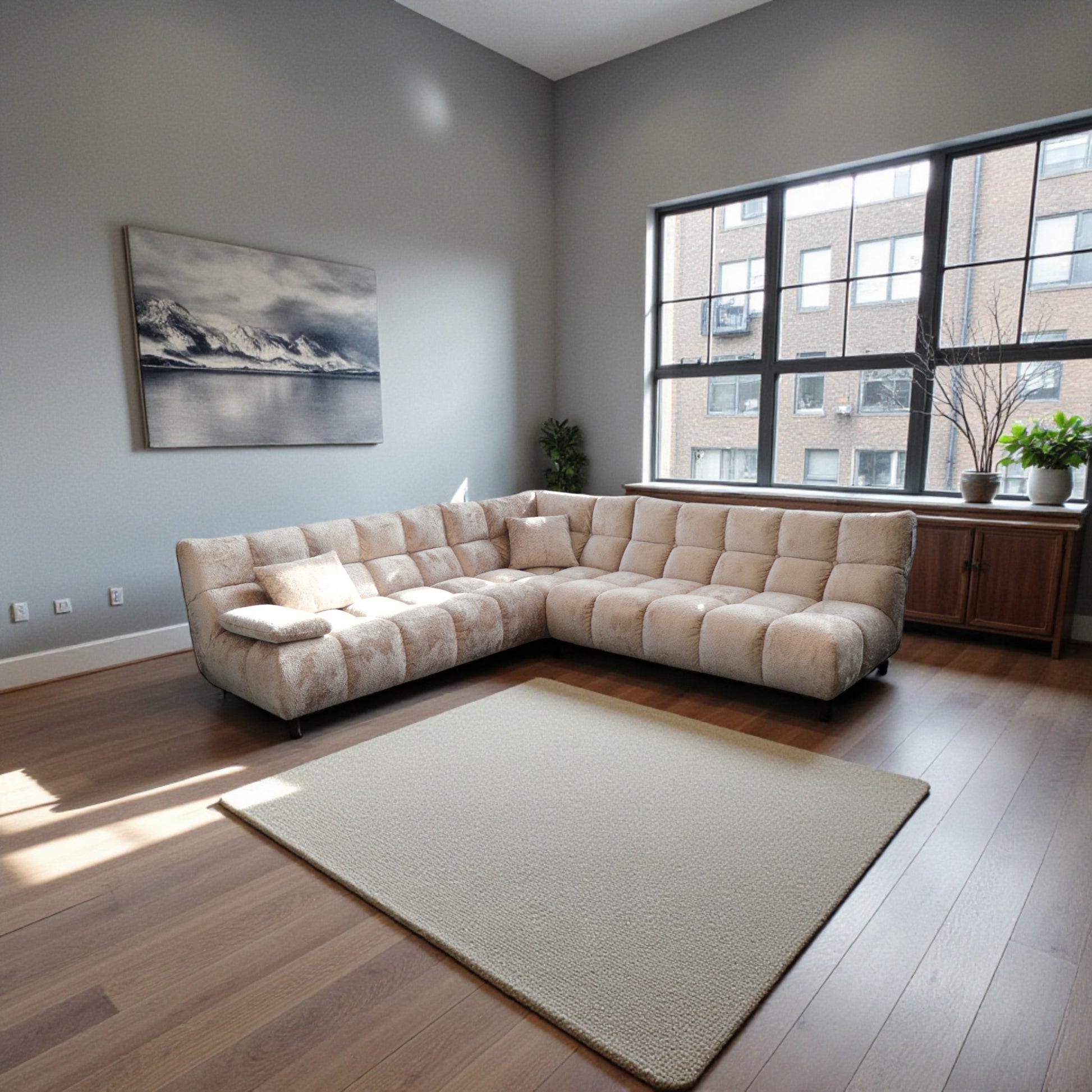 Modulsofa „EASY“ – Stoff Sheep Macchiato