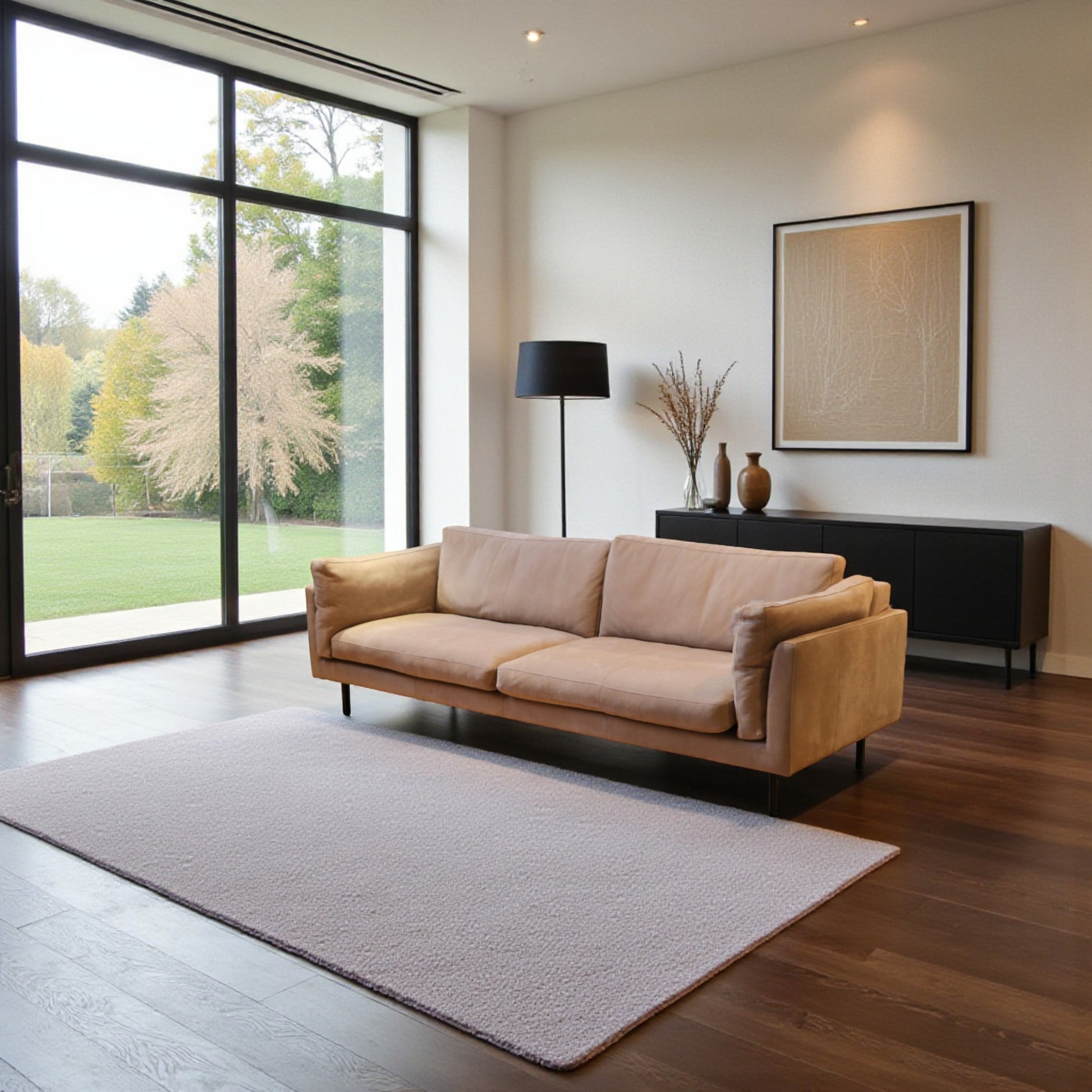 Sofa Tommy M „Ferrara“ – 3,5-Sitzer in Nubuck-Leder Gobi