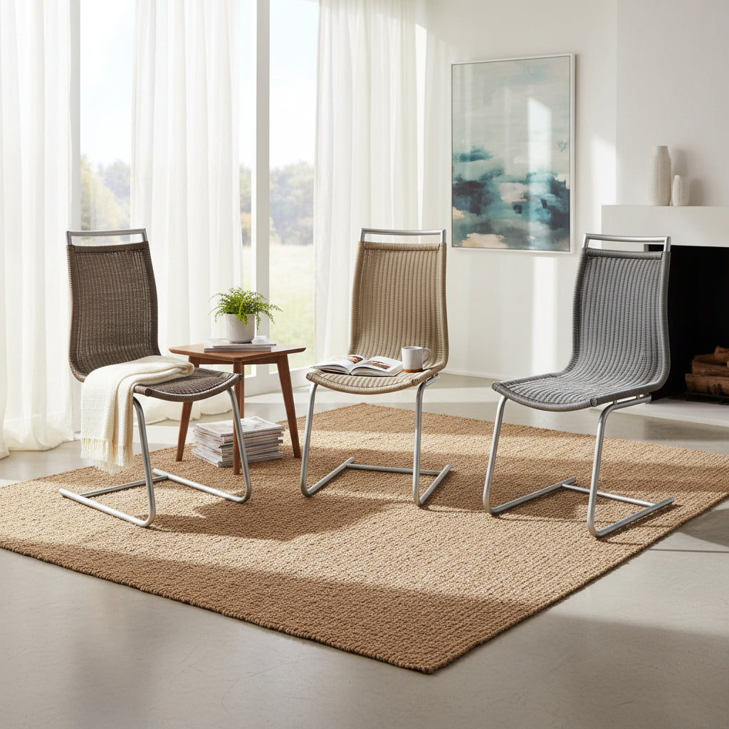 Lavida Marco Freischwinger – Edelstahl & Kunstgeflecht